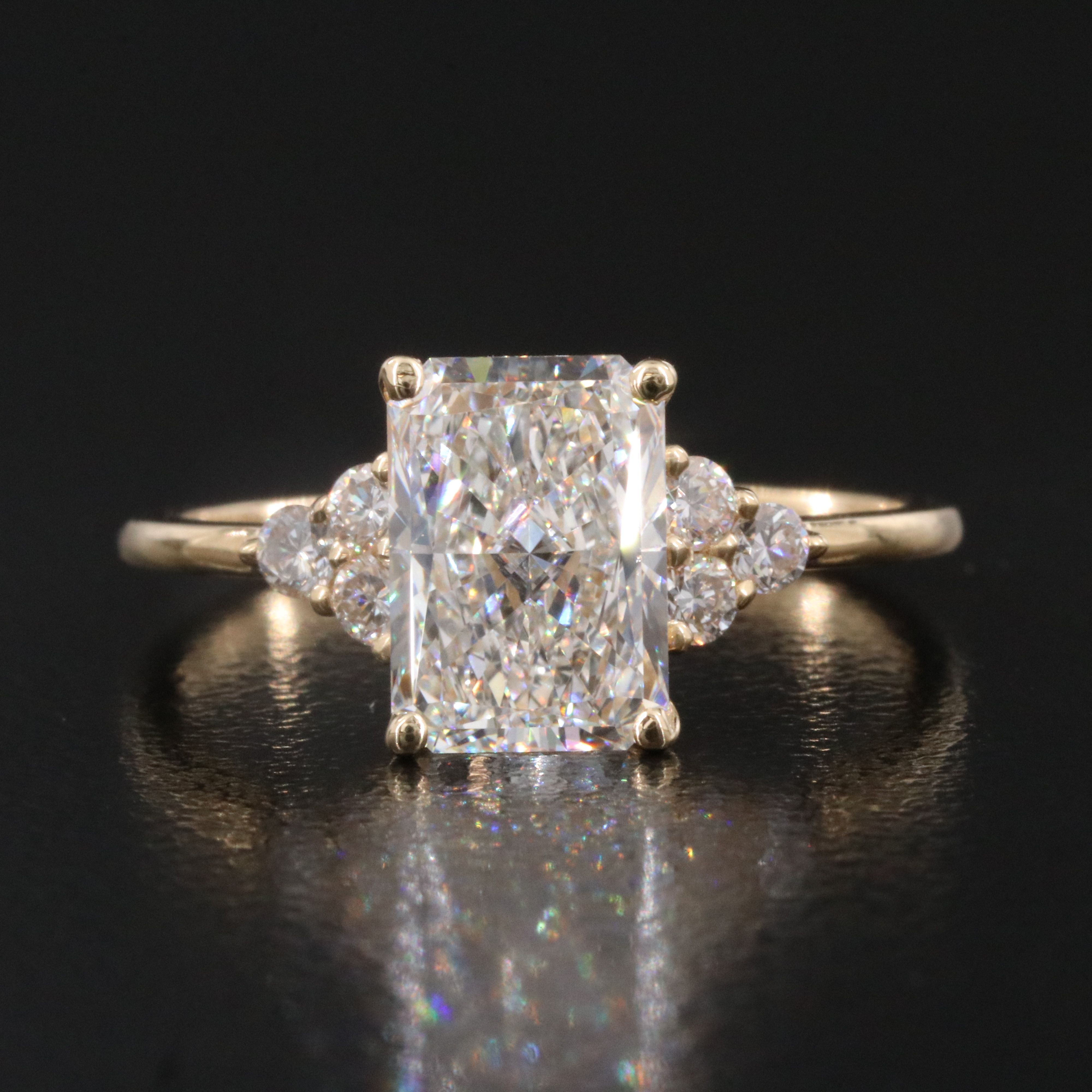 18K 2.22 CTW Lab Grown Diamond Ring with IGI Report