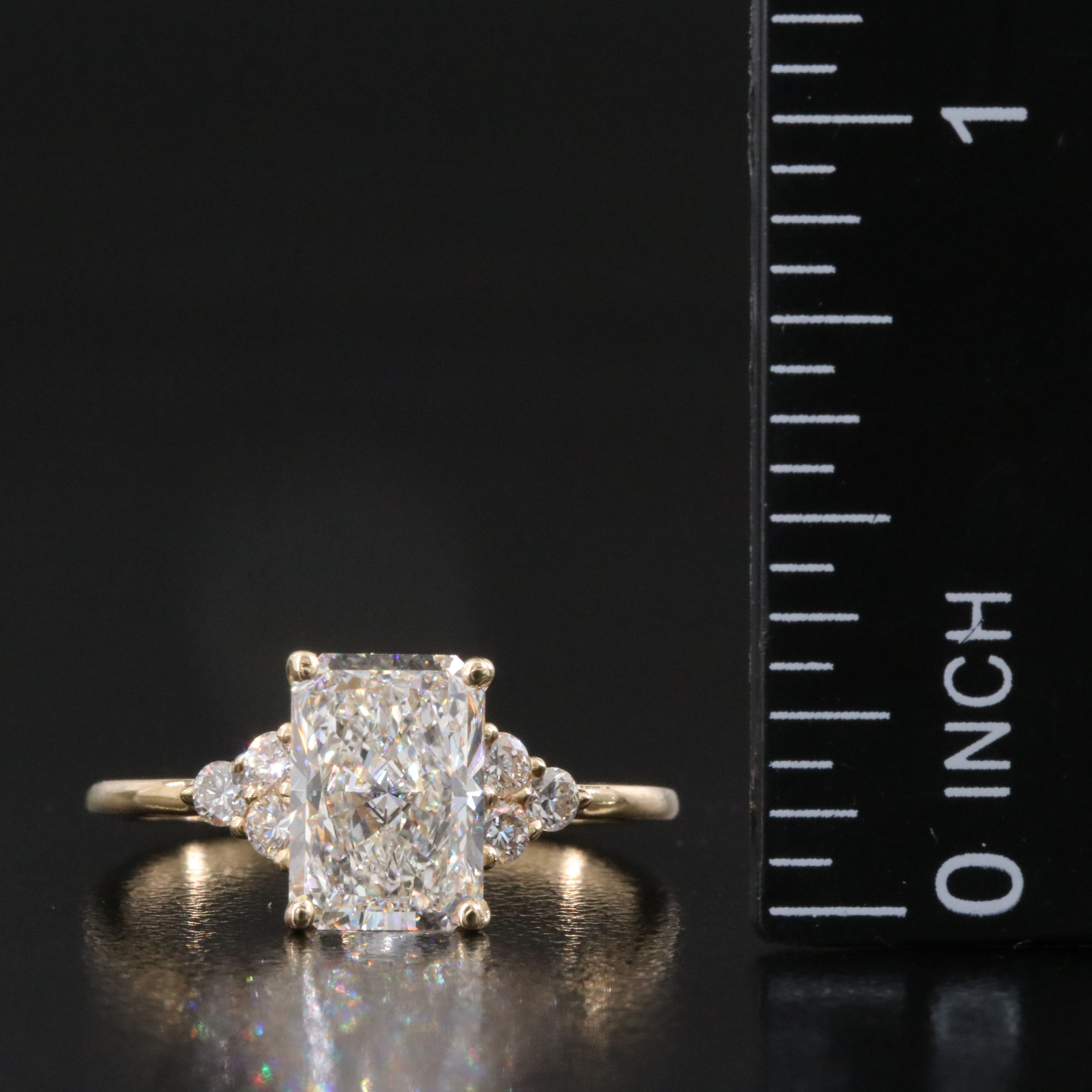 18K 2.22 CTW Lab Grown Diamond Ring with IGI Report