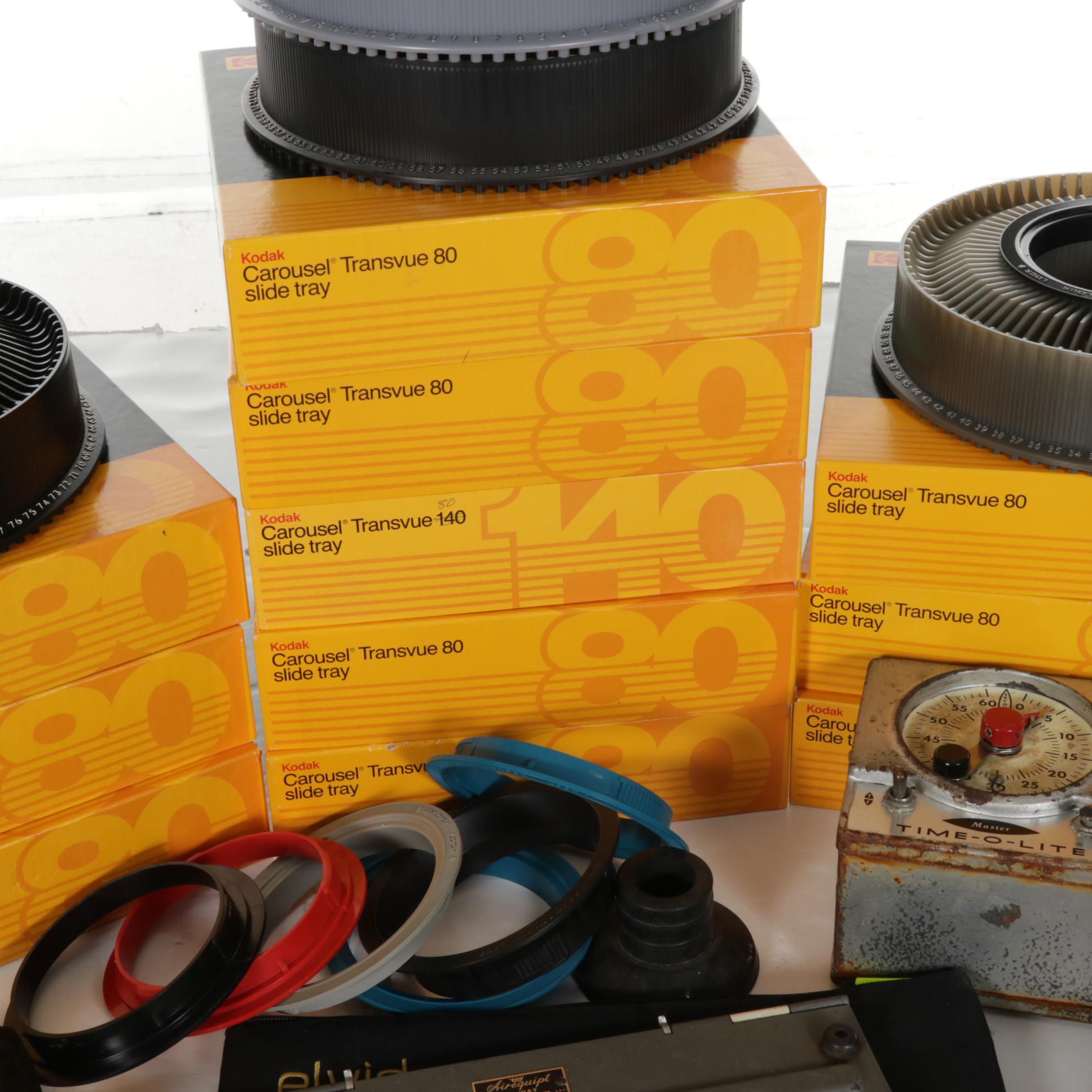 Kodak 80 Slide Carousel Tray and More Photography Accessories