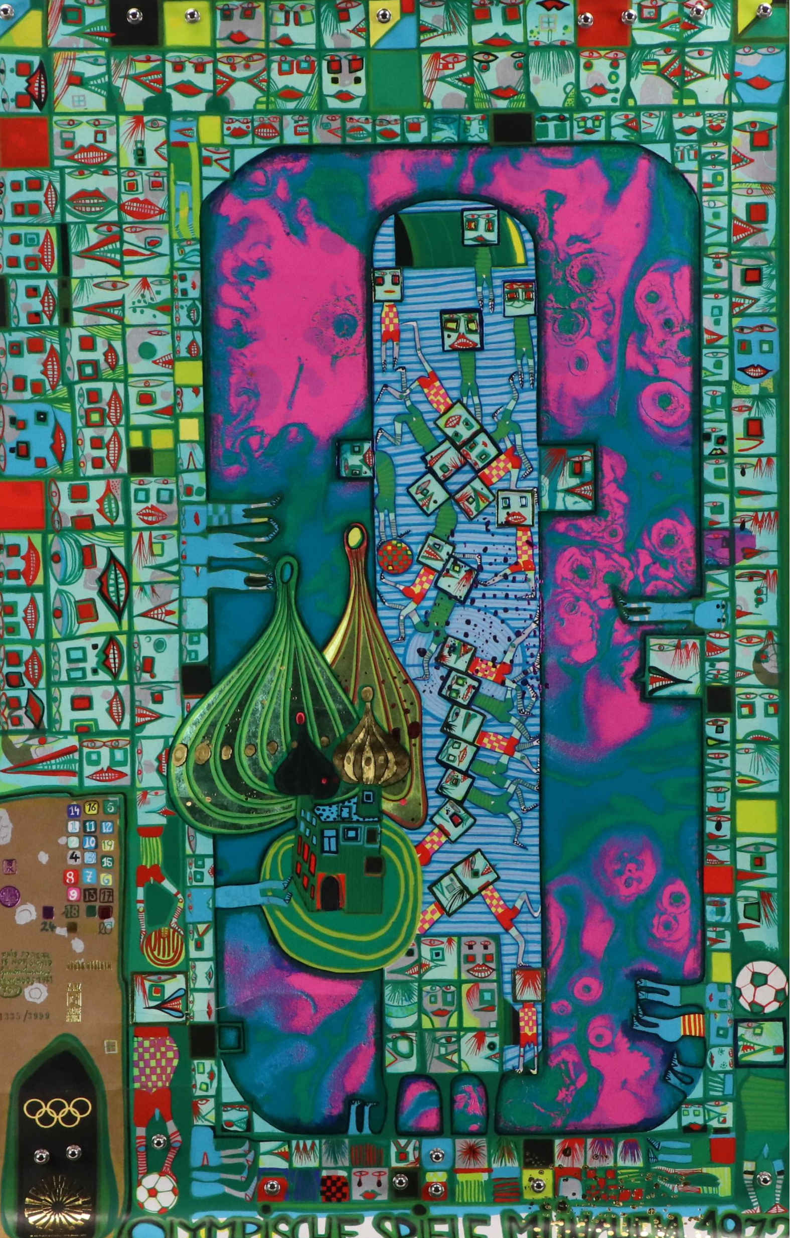Friedensreich Hundertwasser Offset Lithograph "Olympische Spiele München 1972"