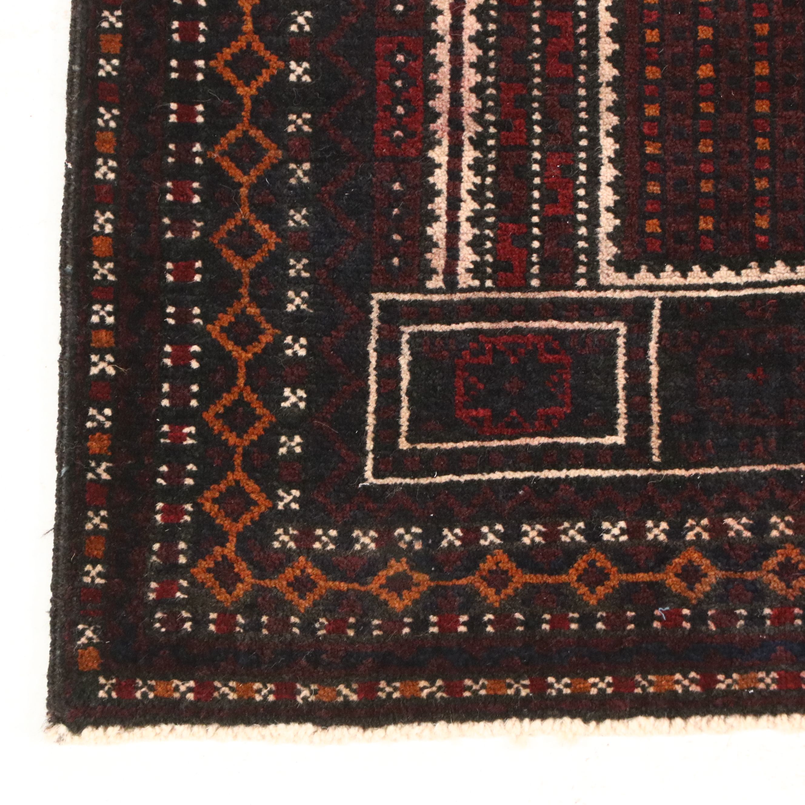 3' x 4'11 Hand-Knotted Afghan Baluch Prayer Rug