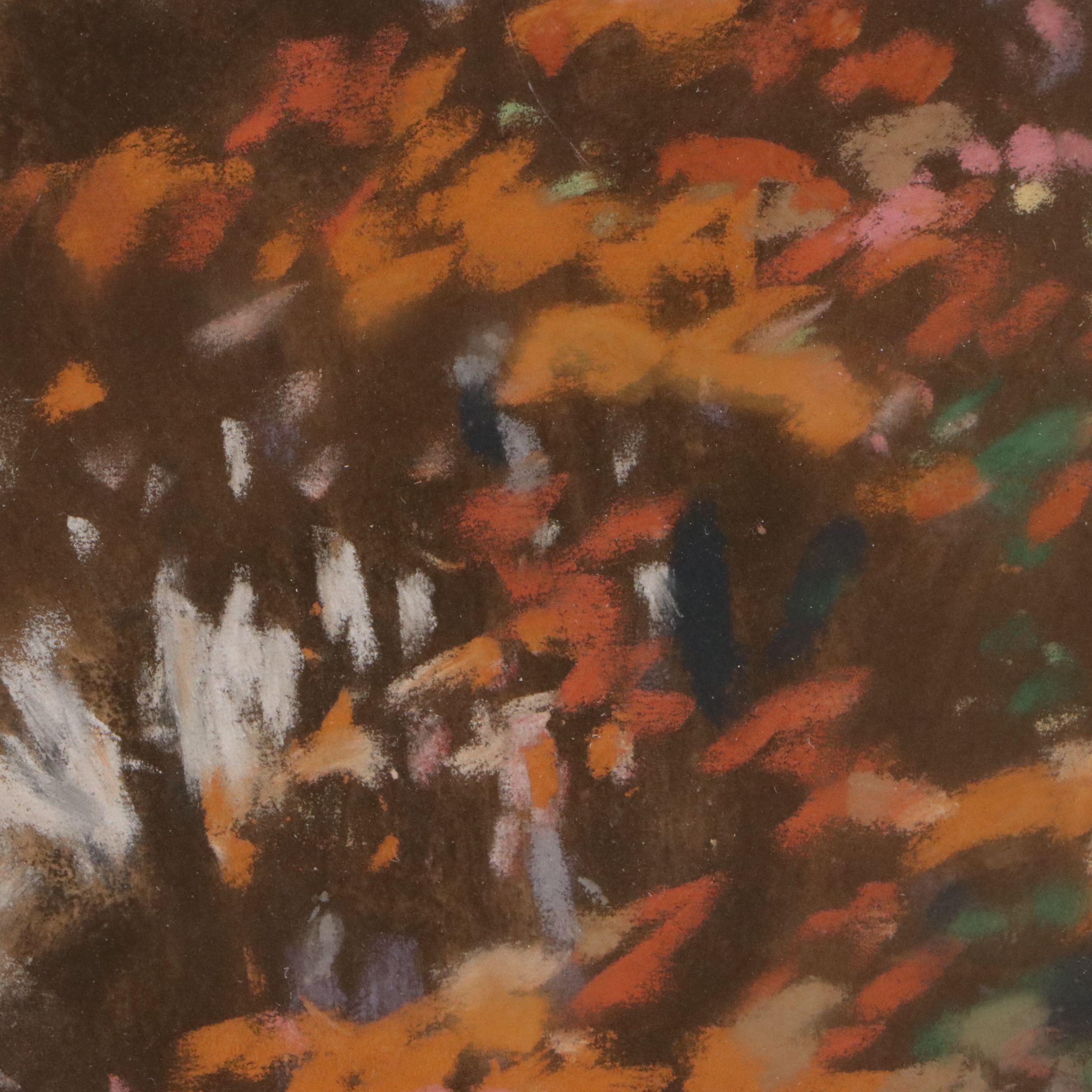 George Herbert Baker Pastel Drawing of River Landscape, Circa Early 20th Century