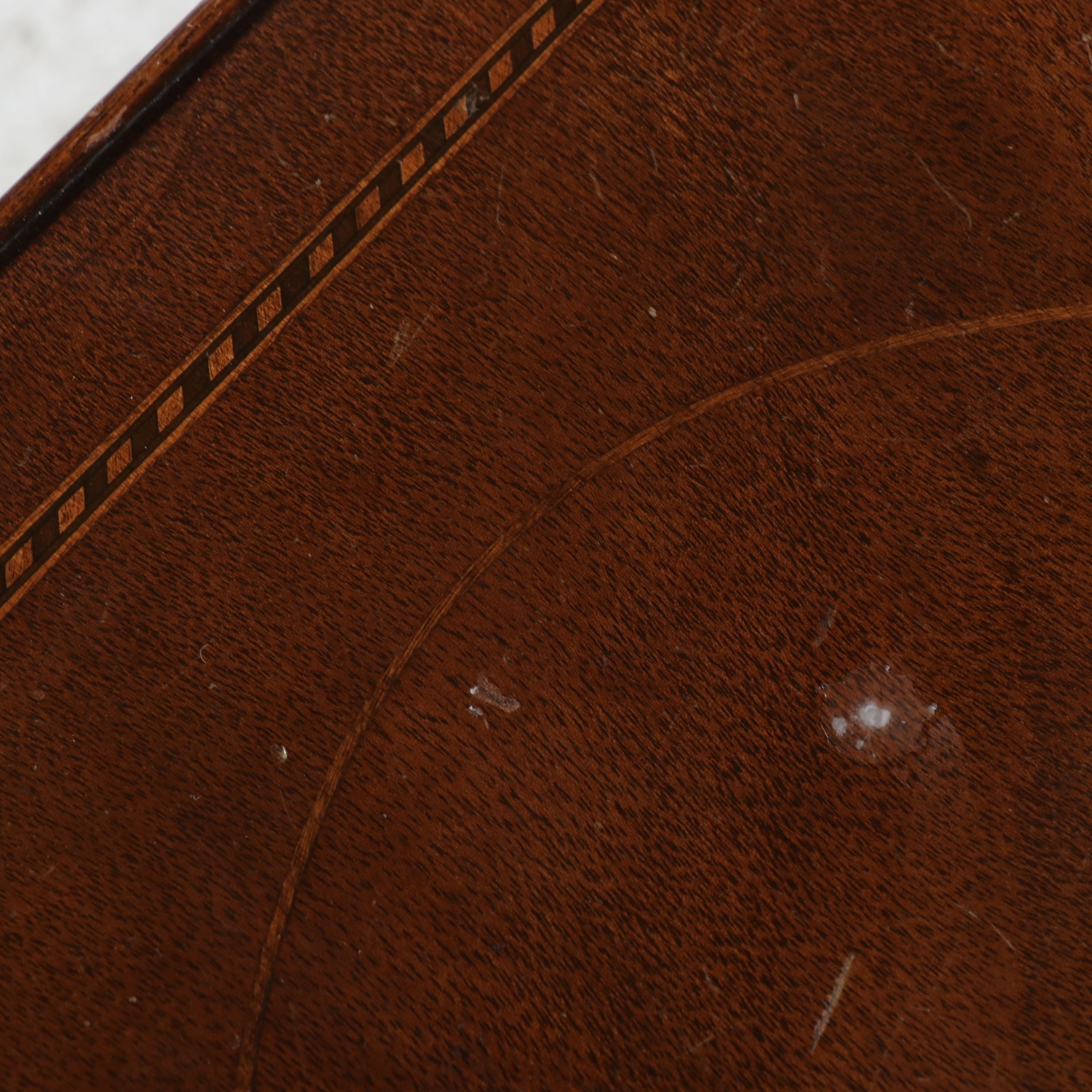 Federal Style Inlaid Occasional Table with Nichols & Stone Windsor Chair