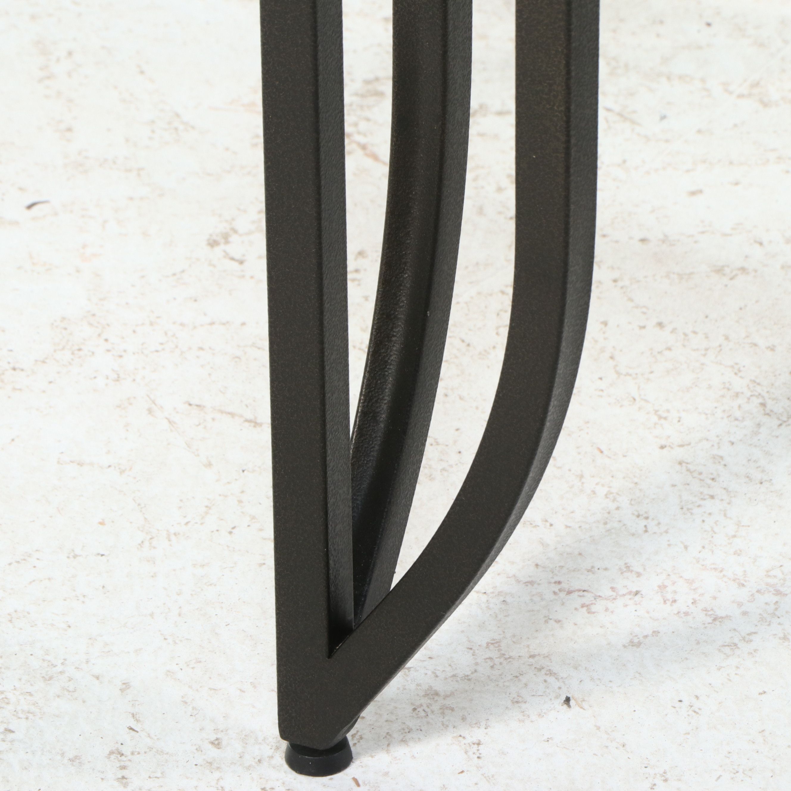 Pair of Contemporary Inset Glass Side Tables, 21st Century