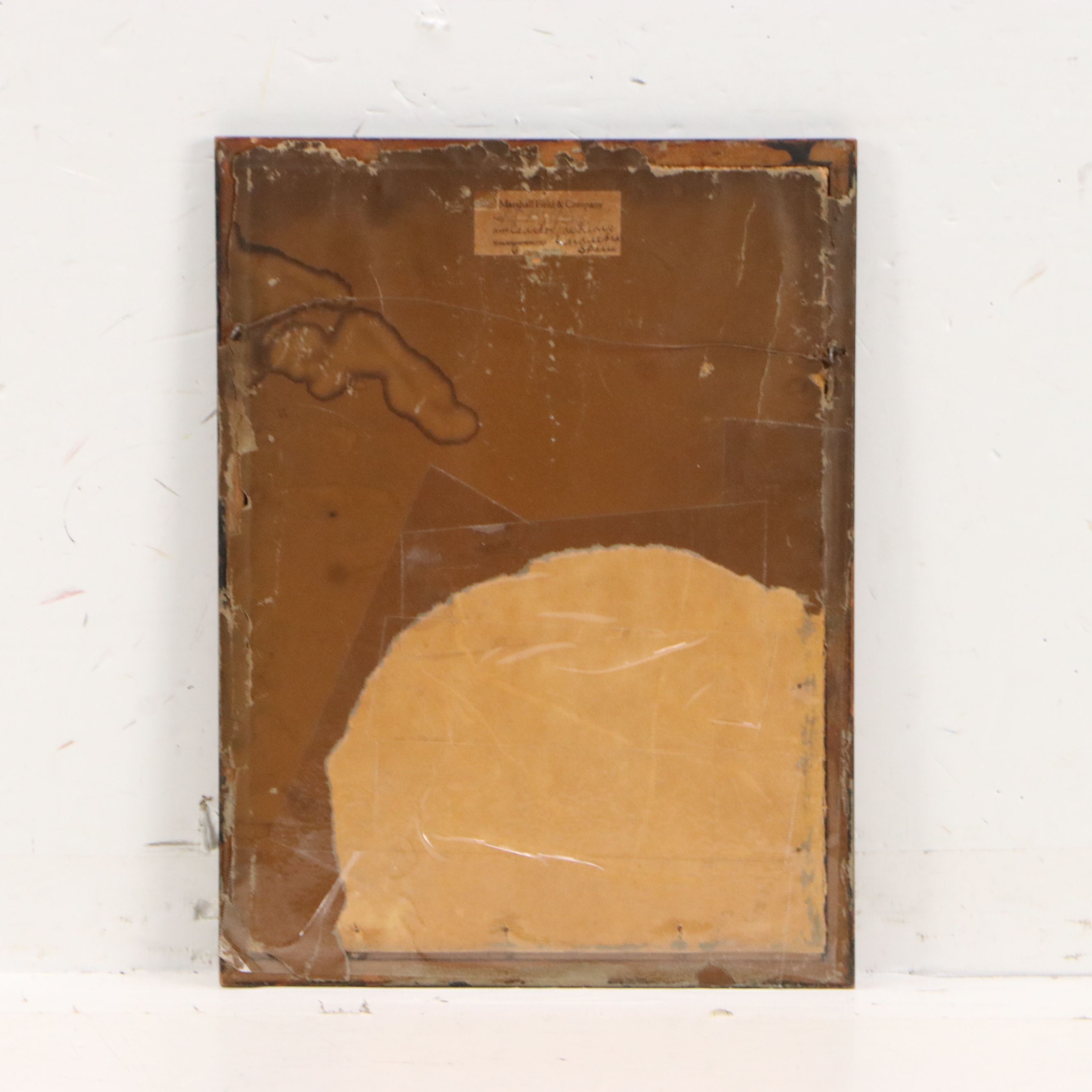 Jose Garrigues Motos Gouache Painting of Fountain at Alhambra Palace