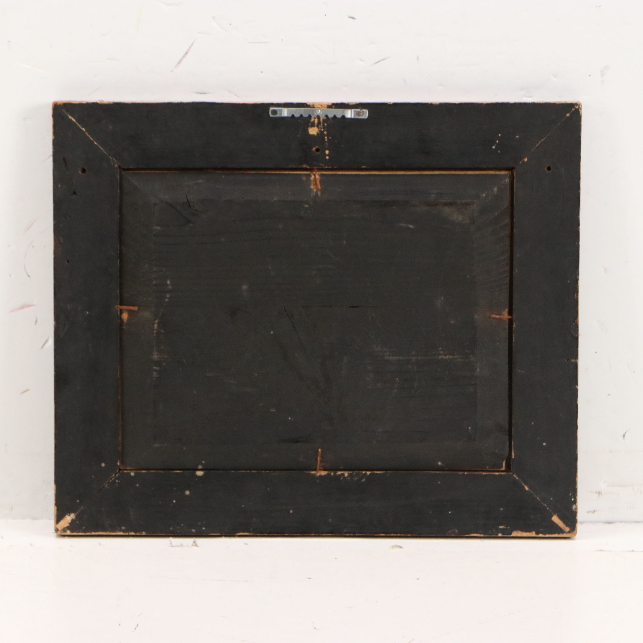 Japanese School Gouache Painting of Riverside Home, Late 19th to 20th Century