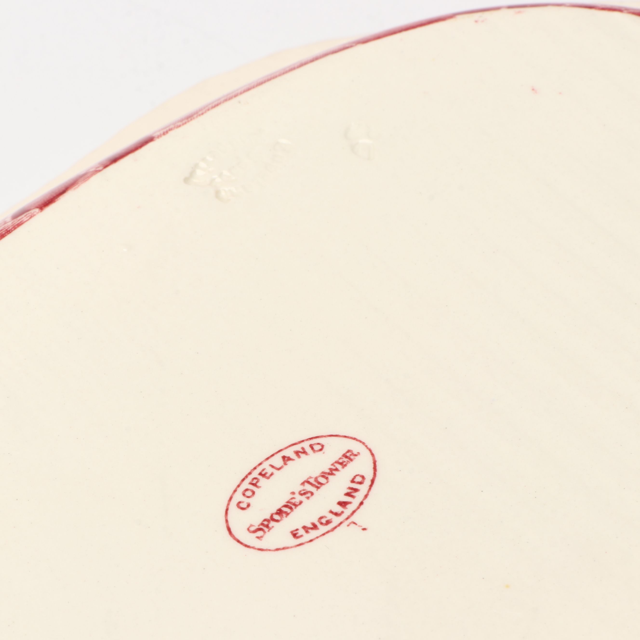 Copeland Spode "Tower" Pink Transferware Dinner Plates and More Serveware