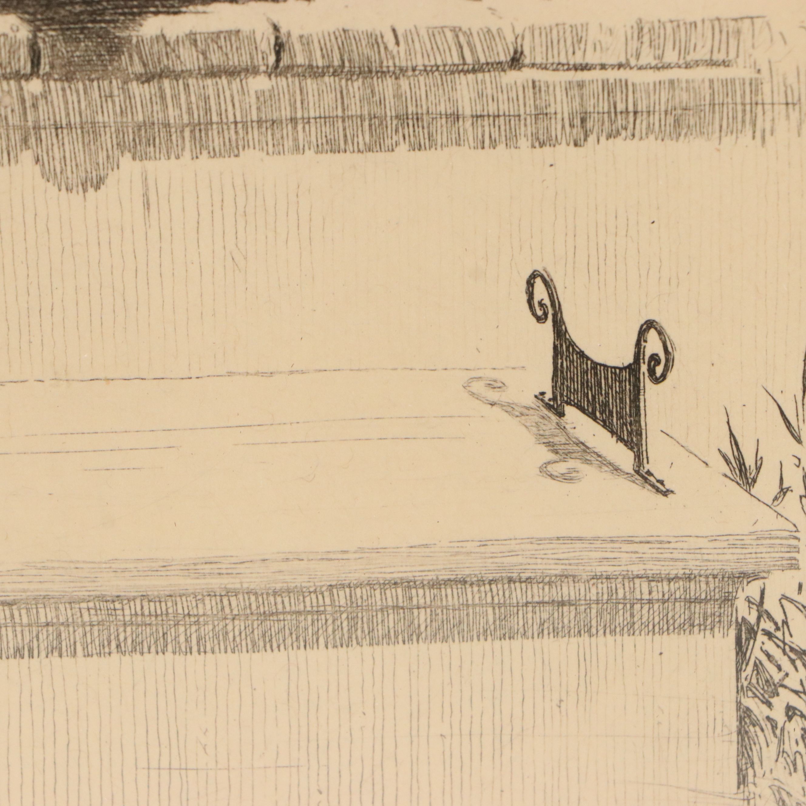 Morgan Dennis Etching of Terrier "Scone Kennels," 1927