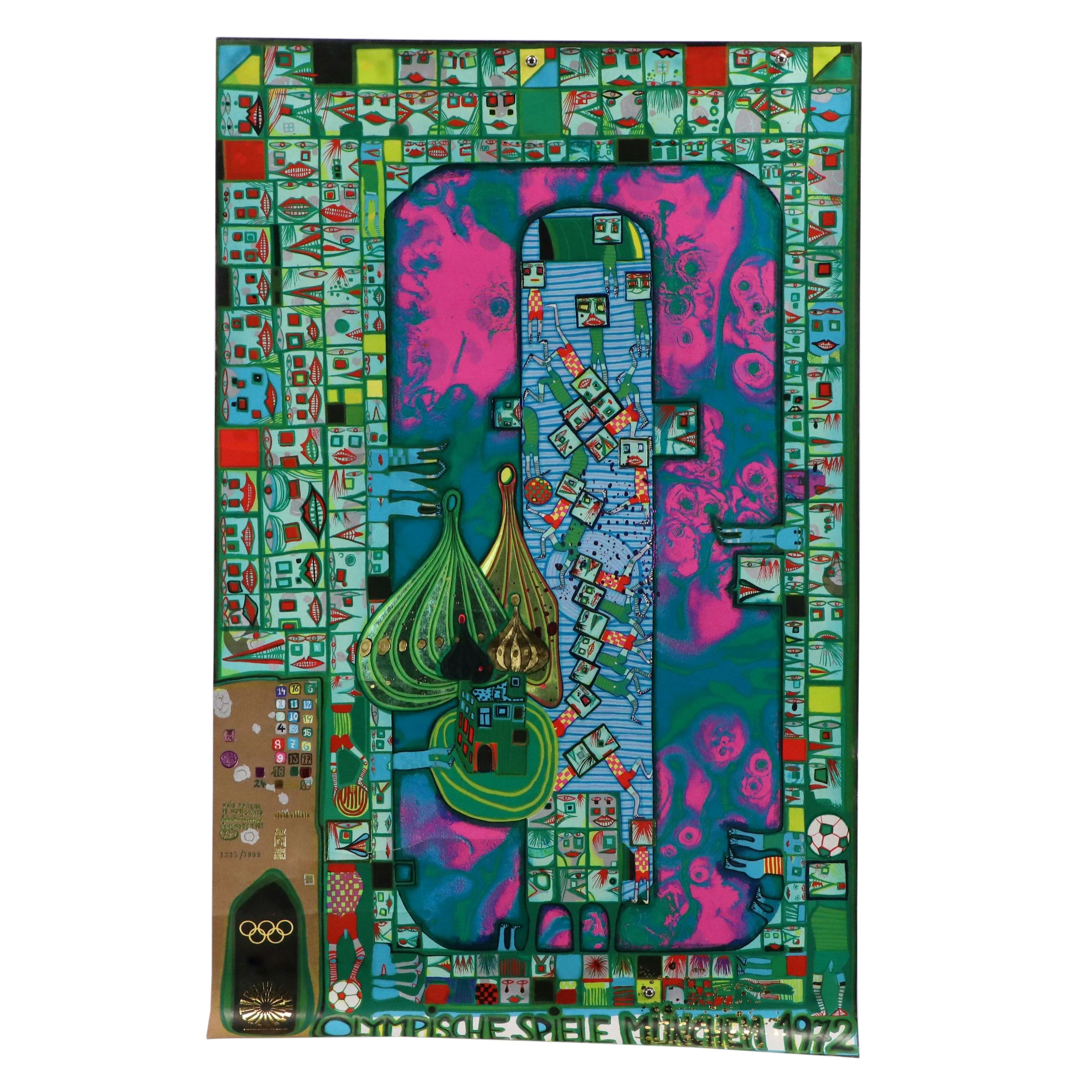 Friedensreich Hundertwasser Offset Lithograph "Olympische Spiele München 1972"
