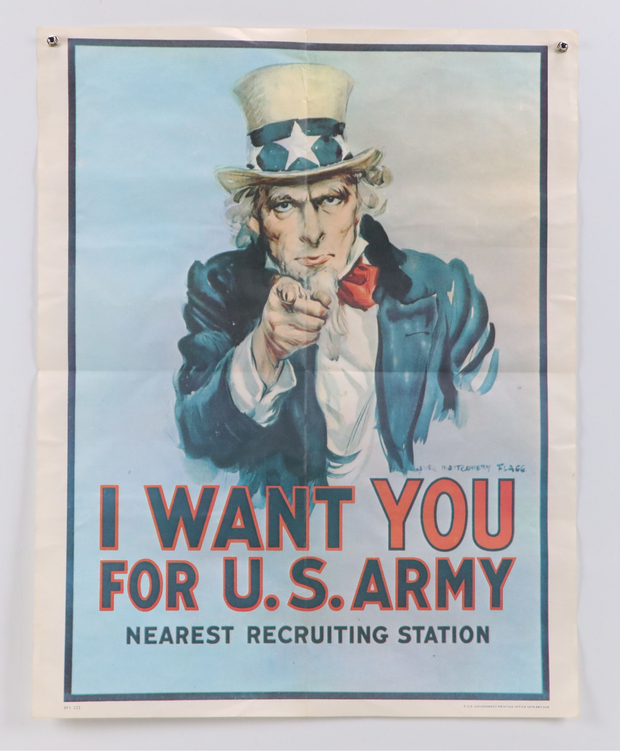 "I Want You For U.S. Army" Offset Lithograph Poster and More