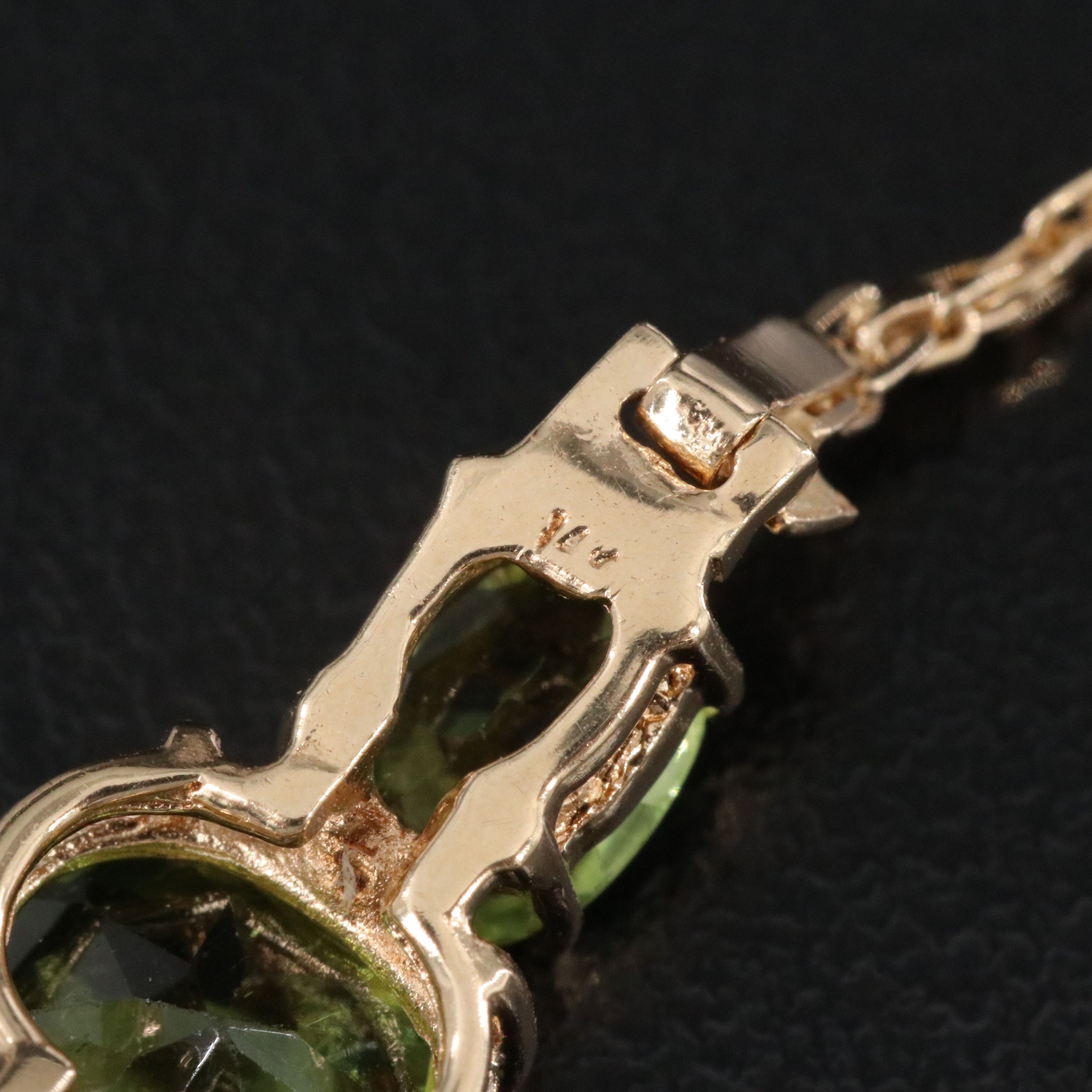 14K Peridot Bracelet