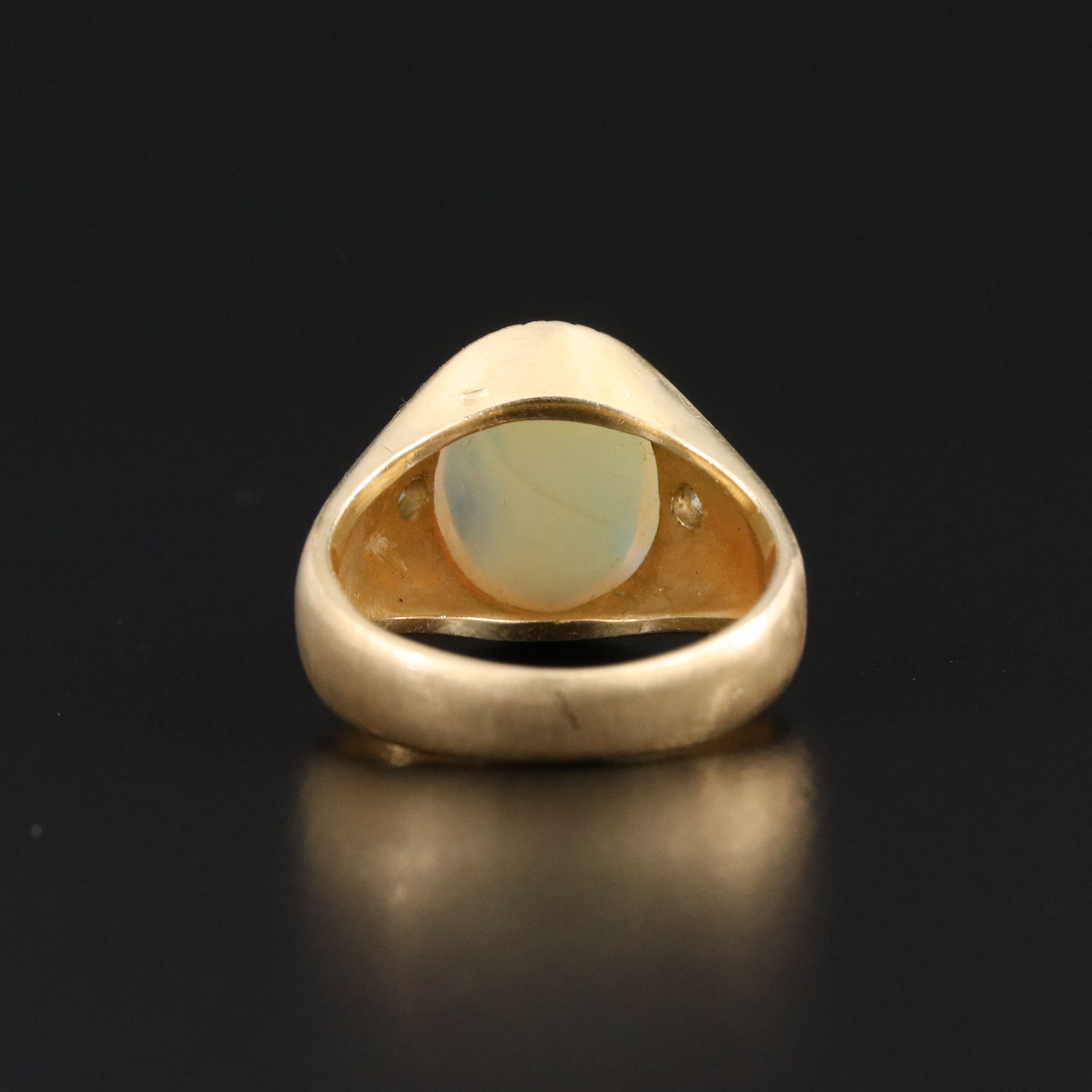 14K Opal and Diamond Ring