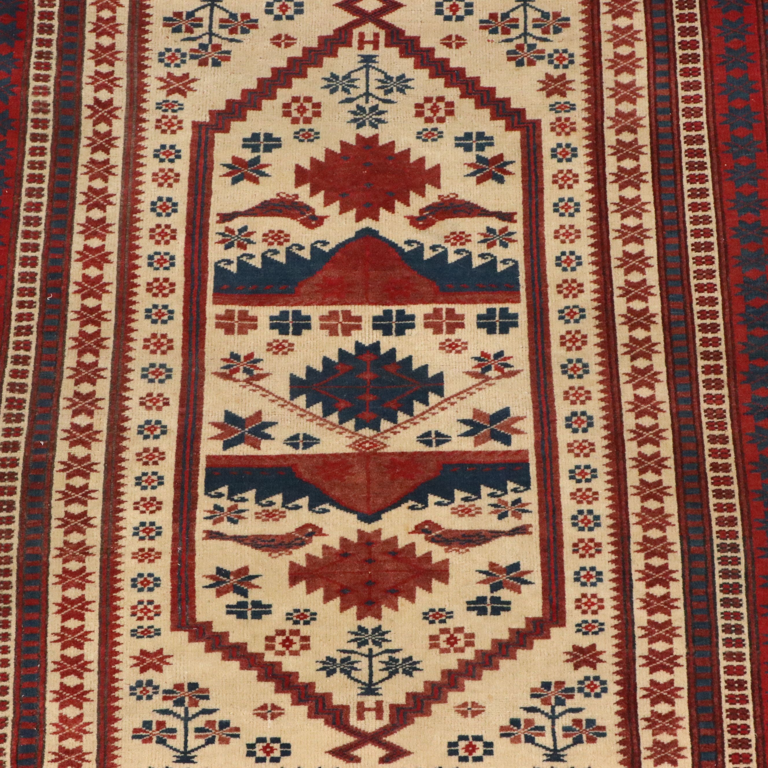 3'5 x 6'3 Hand-Knotted Turkish Yağcıbedir Area Rug