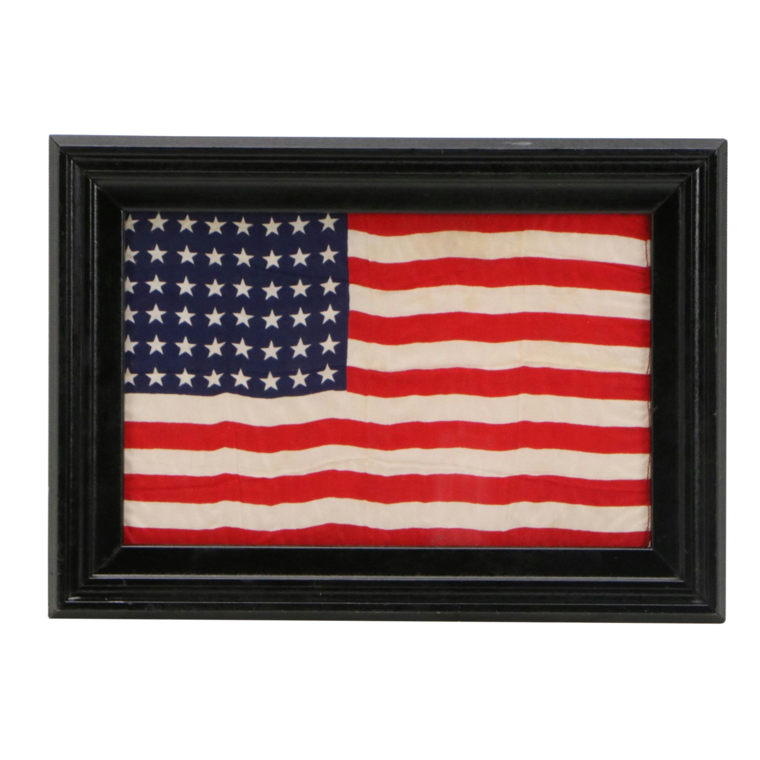 Small 48-Star Silk American Flag, Early to Mid-20th Century