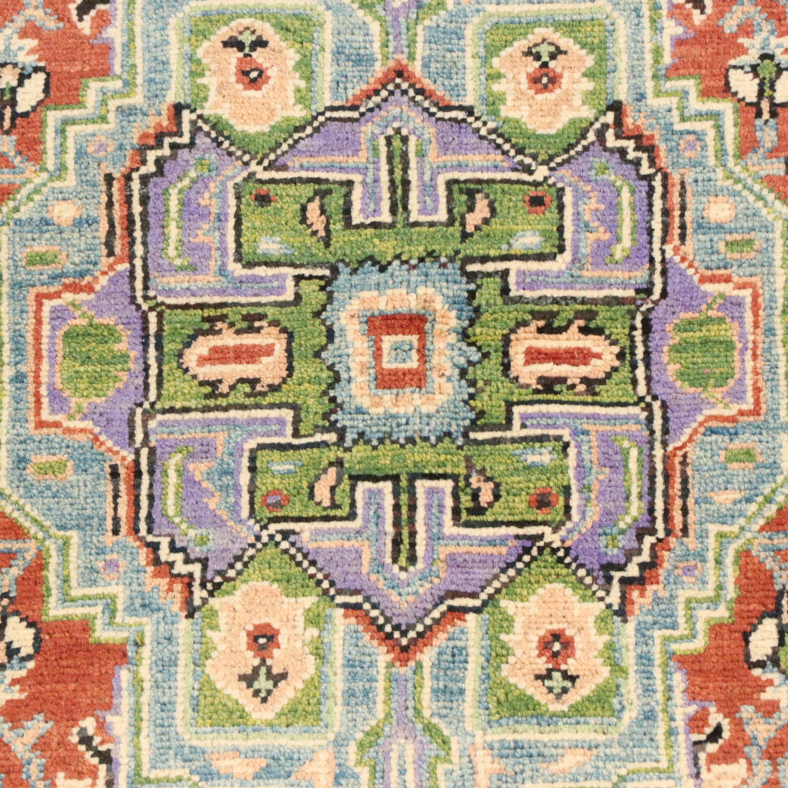 3'2 x 5' Hand-Knotted Afghan Kazak Area Rug