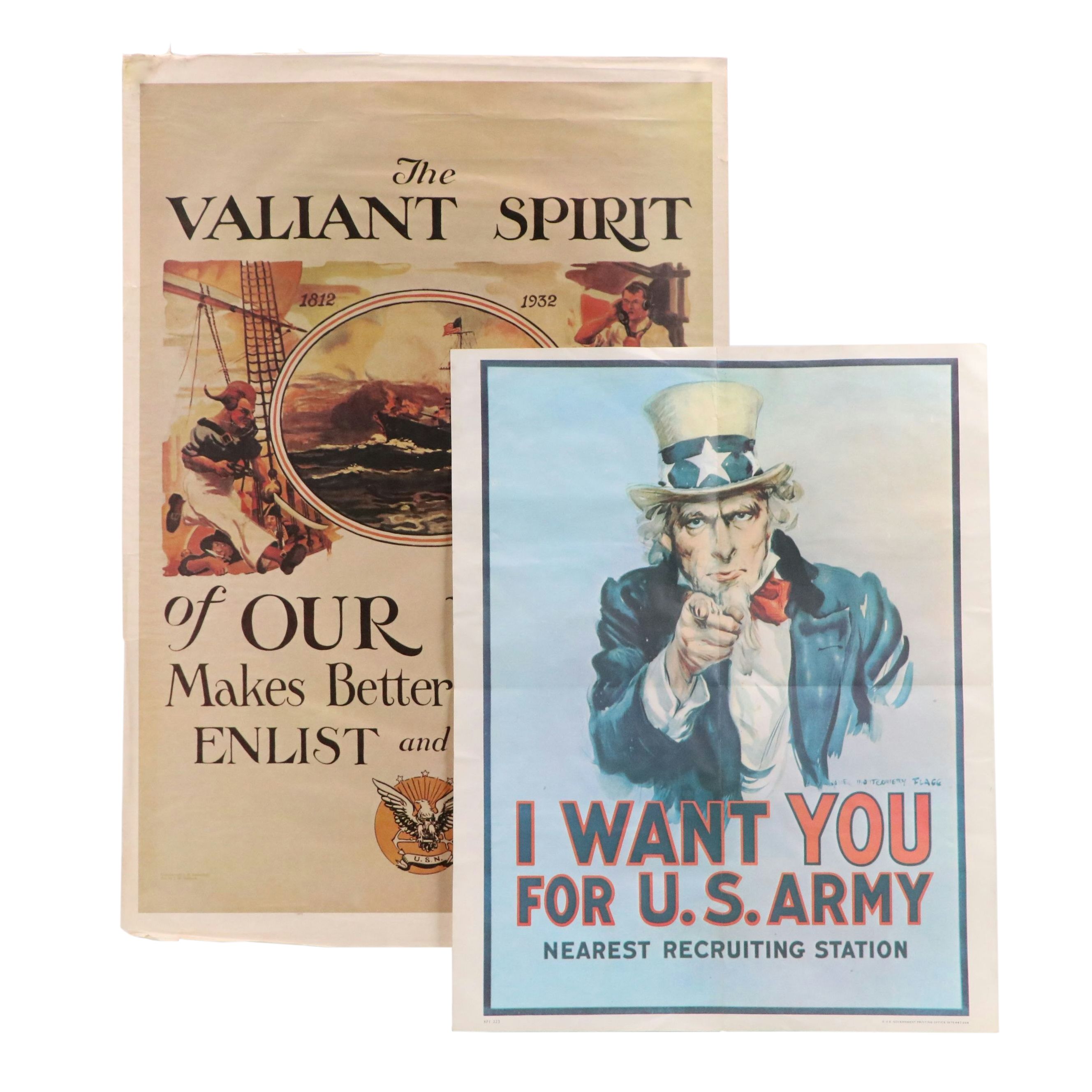 "I Want You For U.S. Army" Offset Lithograph Poster and More