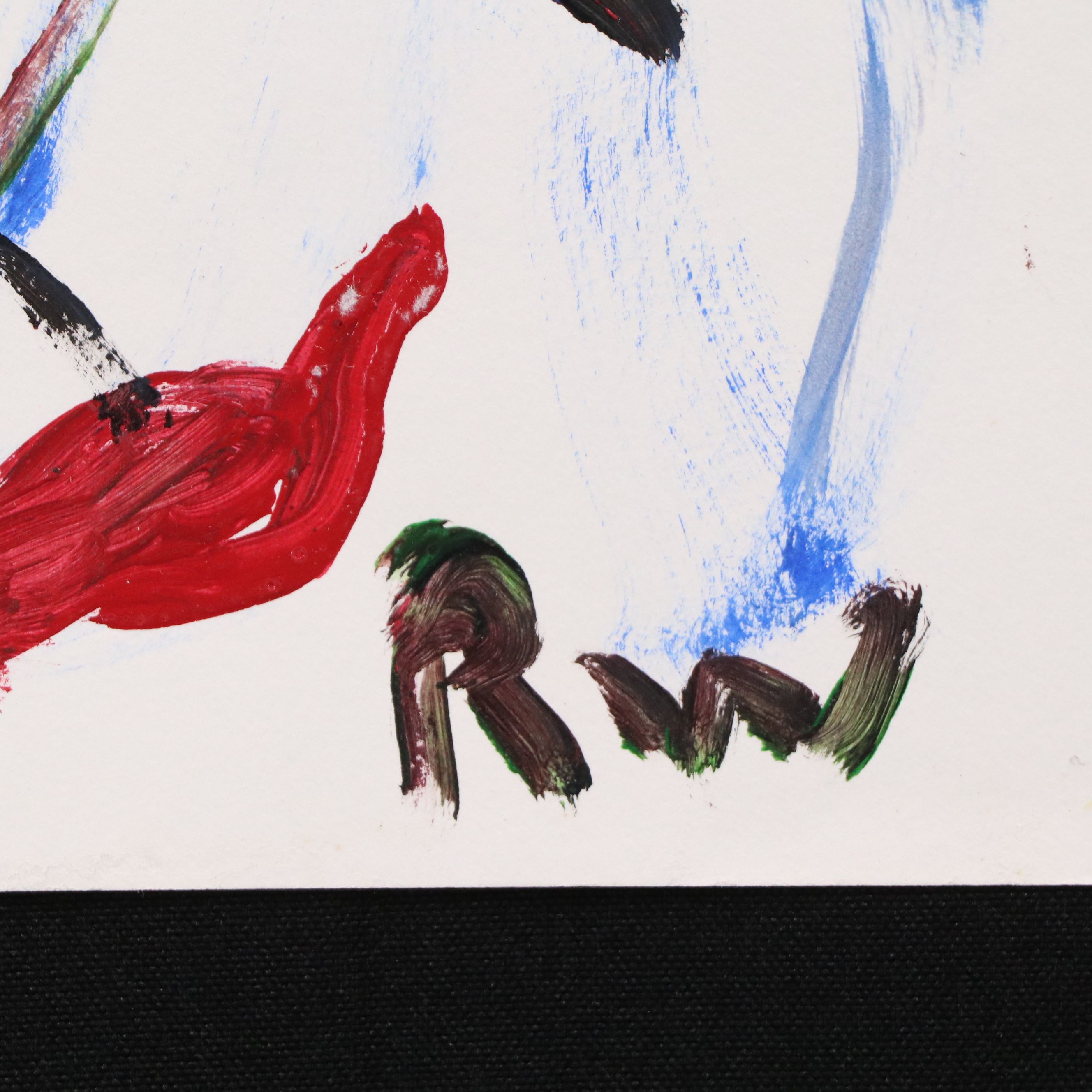 Robert Wright Acrylic Paintings of Naive Faces, Mid to Late 20th Century