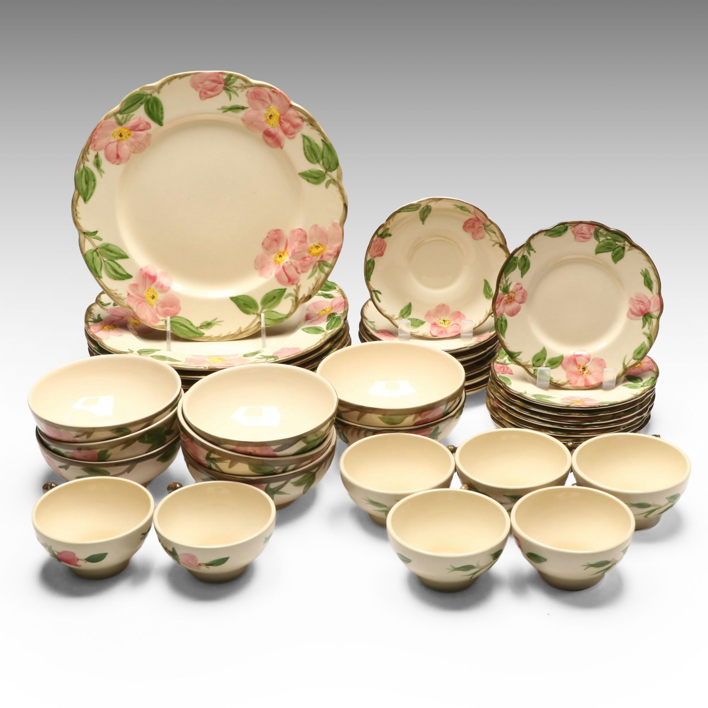 Franciscan "Desert Rose" Earthenware Tableware, Mid to Late 20th Century