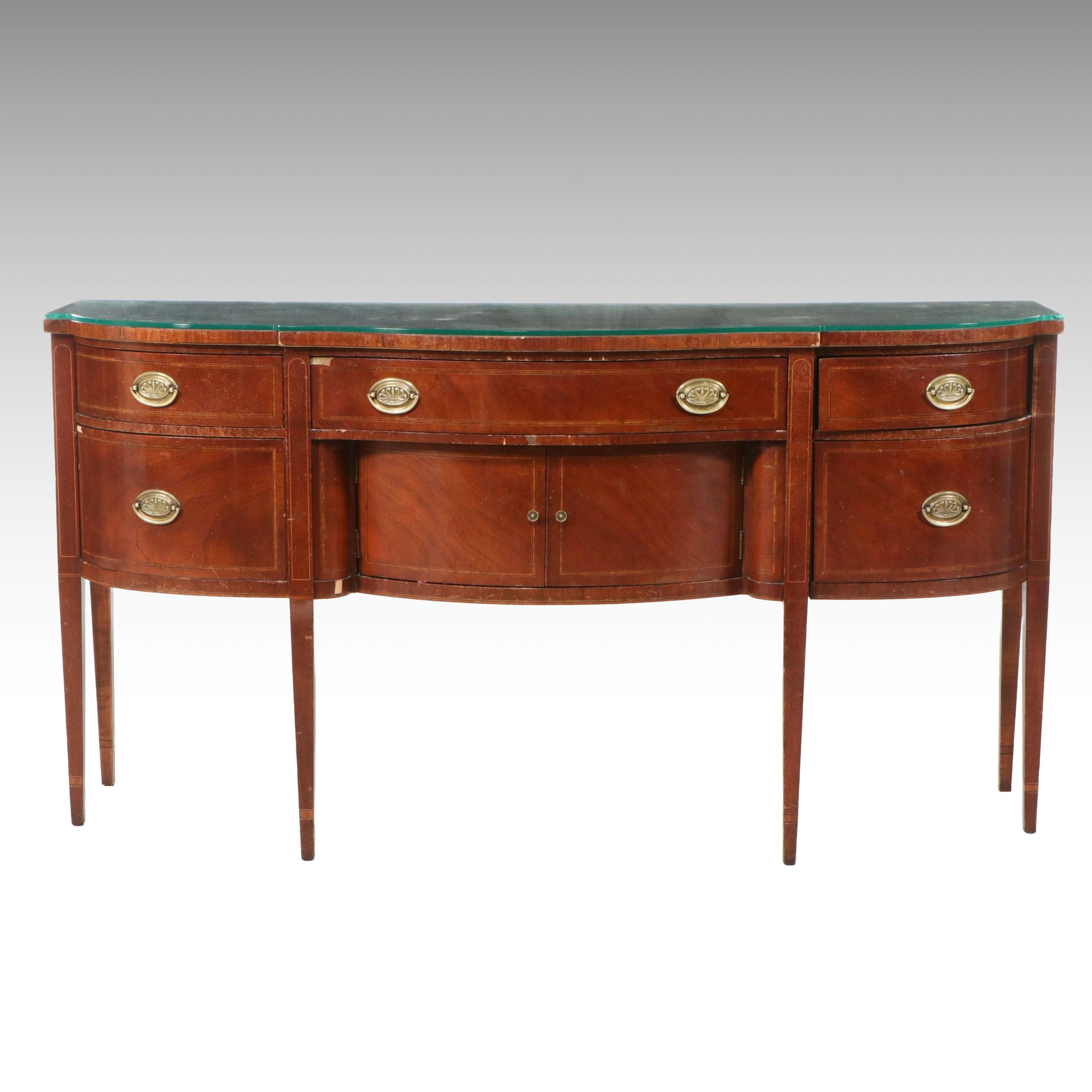 Irwin Furniture Pendleton Collection Hepplewhite Style Mahogany Sideboard