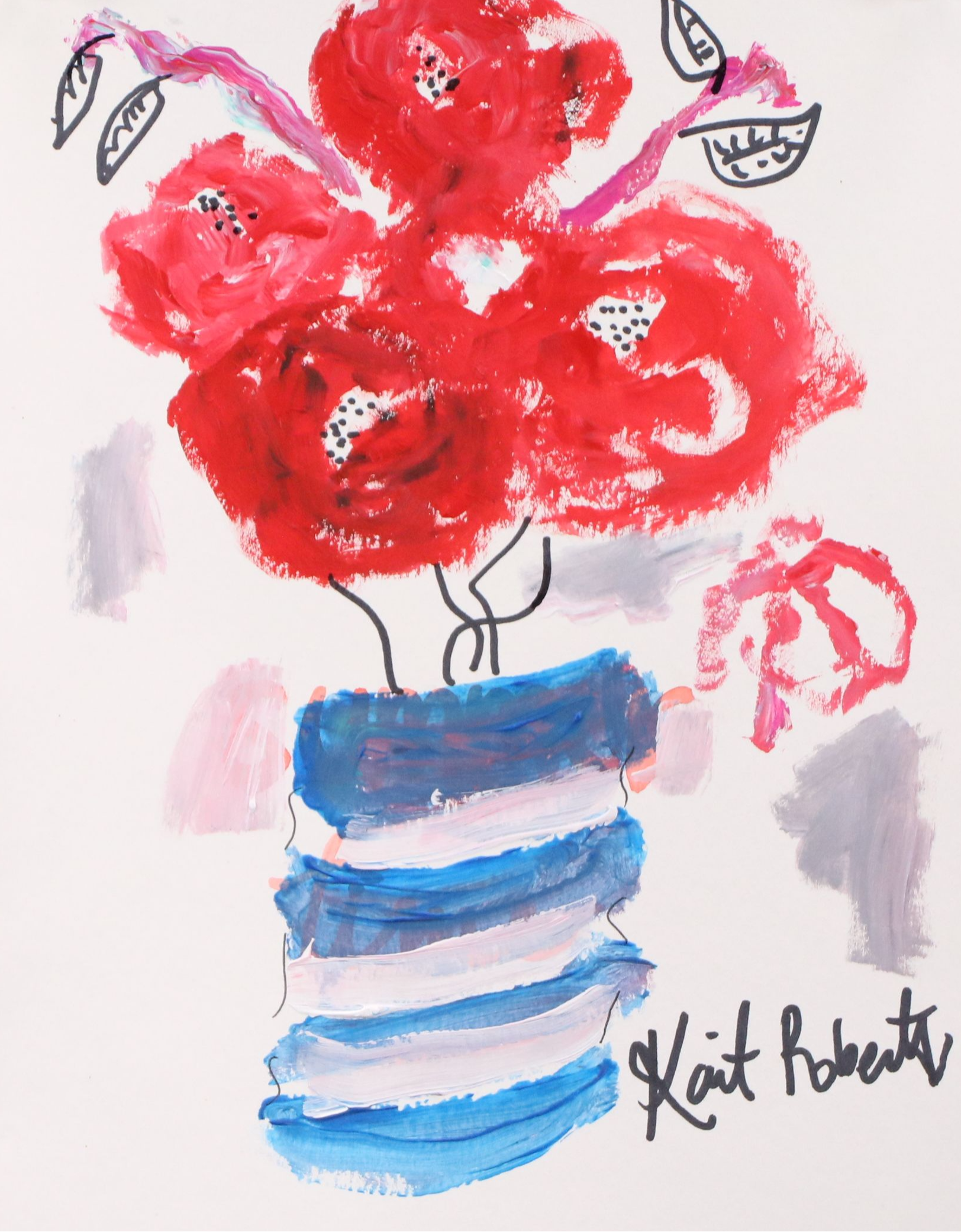 Kait Roberts Acrylic Painting "Grandma is Excited," 2025