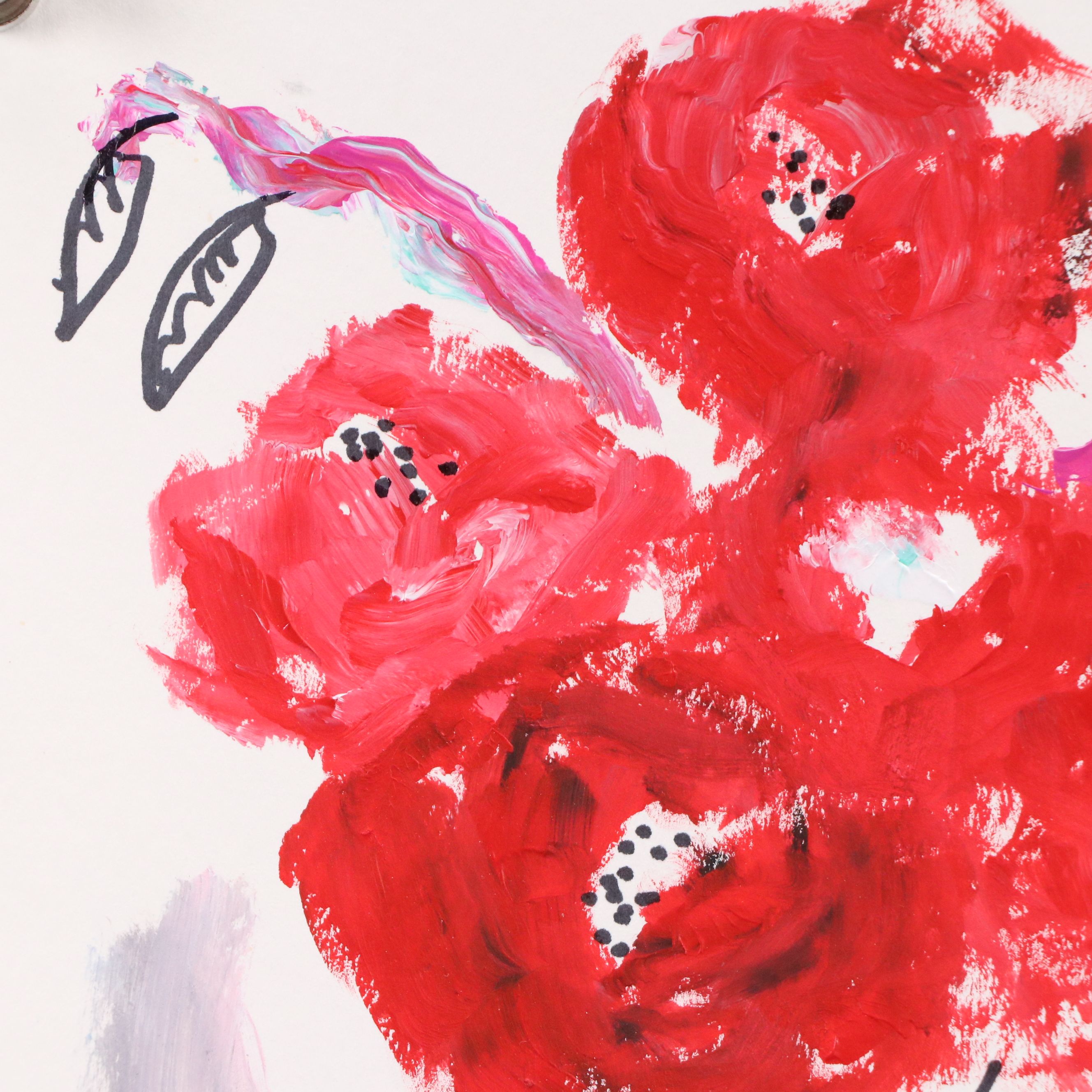 Kait Roberts Acrylic Painting "Grandma is Excited," 2025