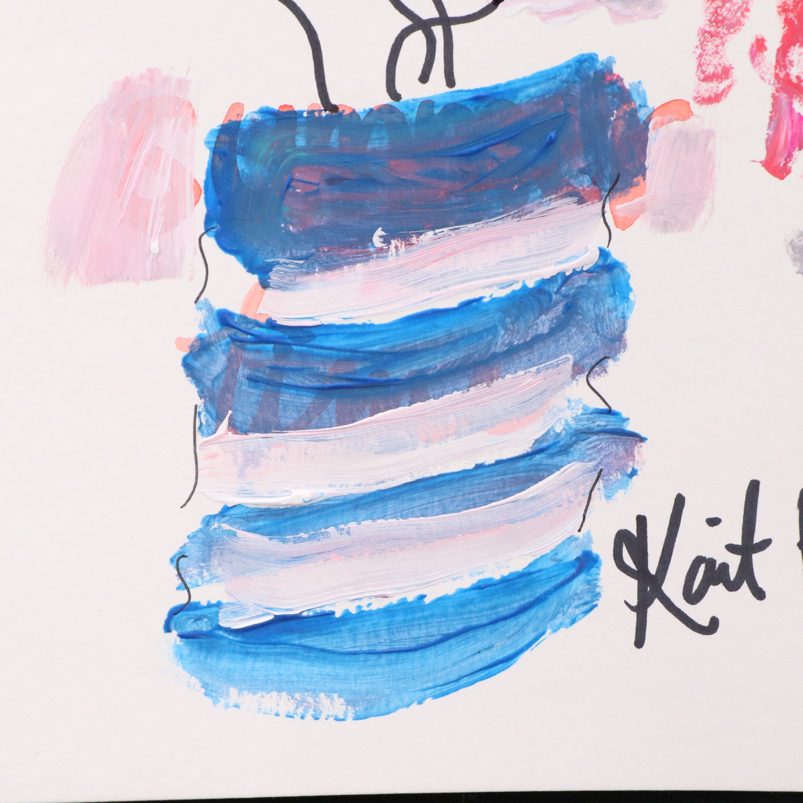 Kait Roberts Acrylic Painting "Grandma is Excited," 2025