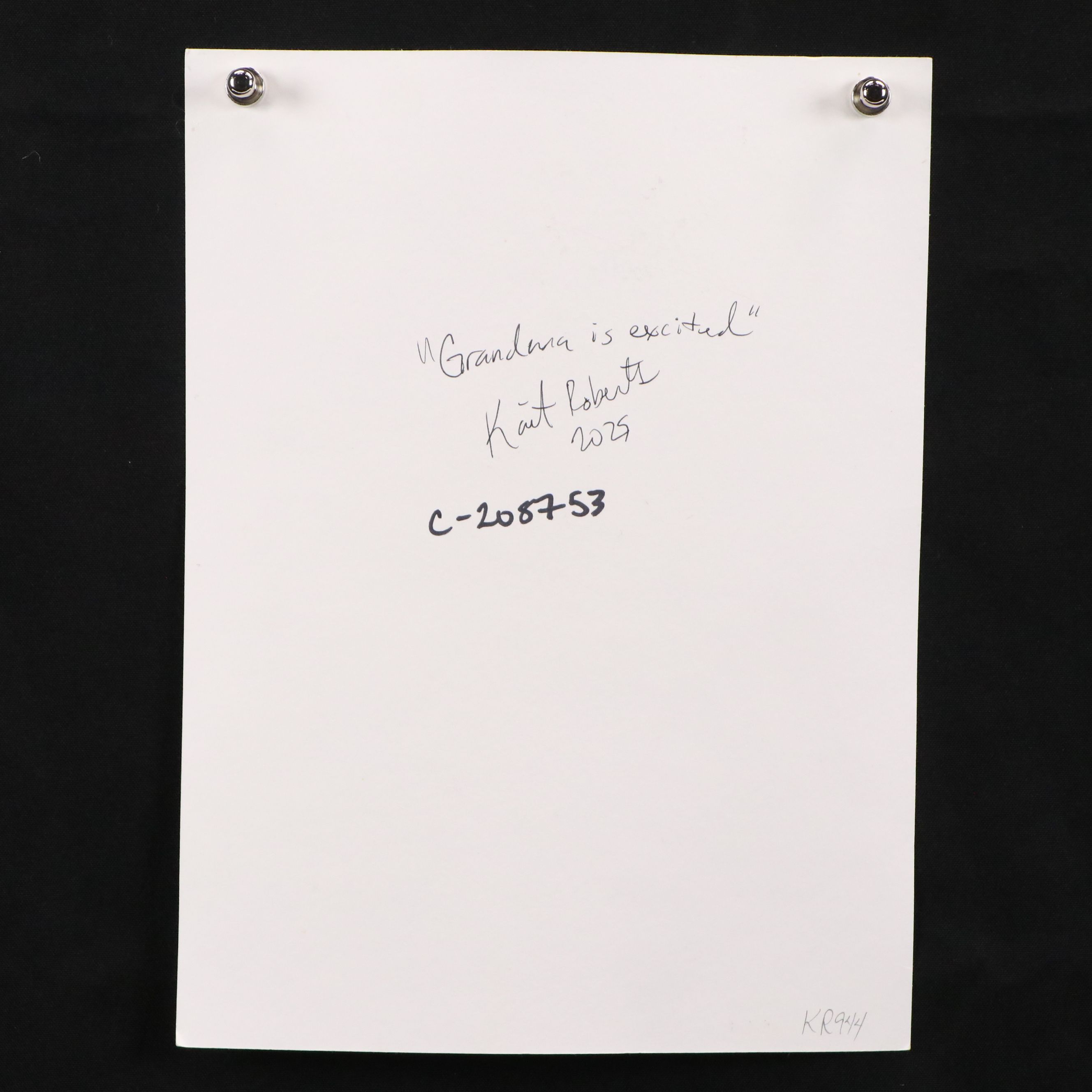 Kait Roberts Acrylic Painting "Grandma is Excited," 2025