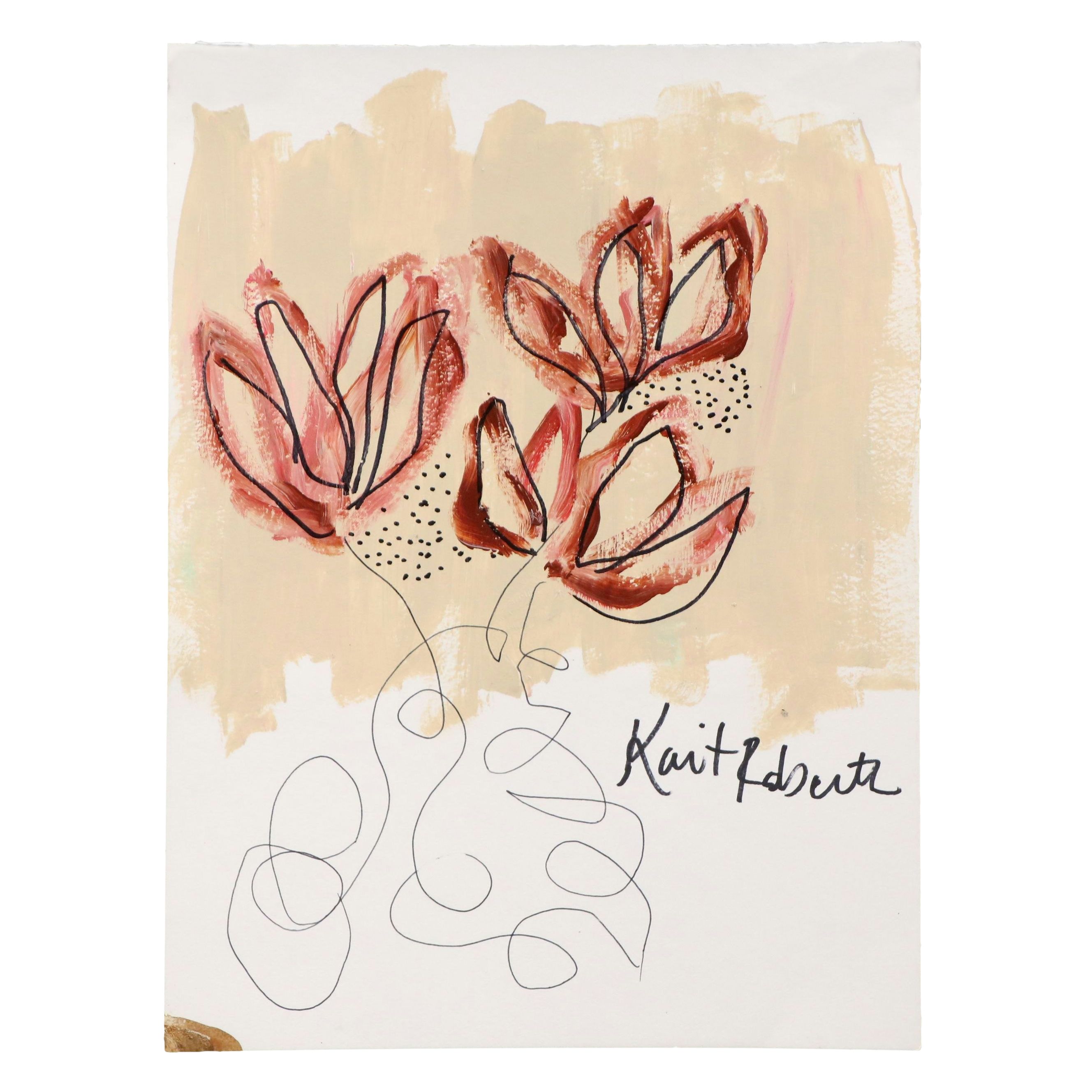 Kait Roberts Acrylic Painting "Did You Get A Perm?," 2025