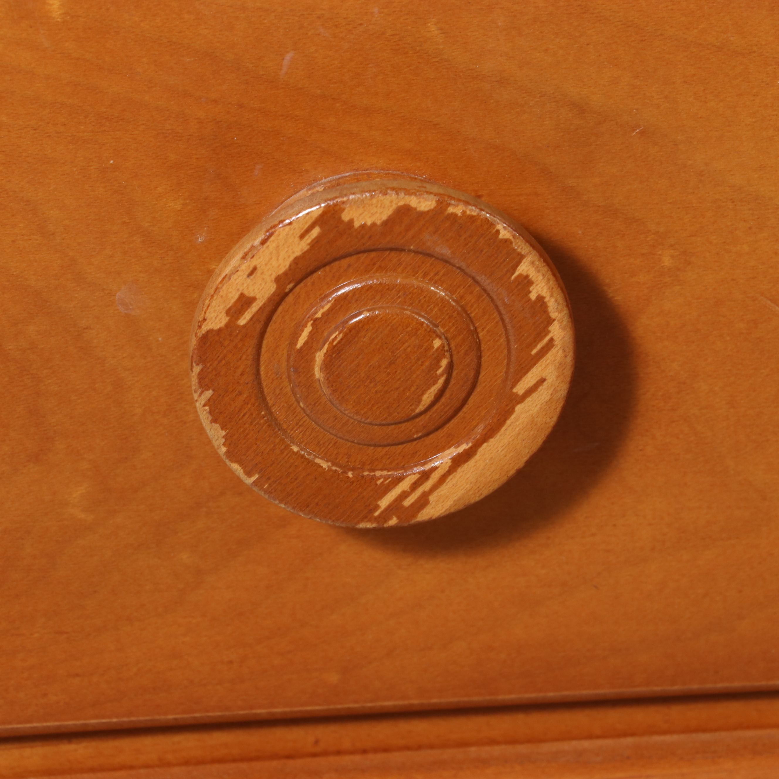 Burns Case Goods Colonial Revival Style Maple Dresser with Mirror