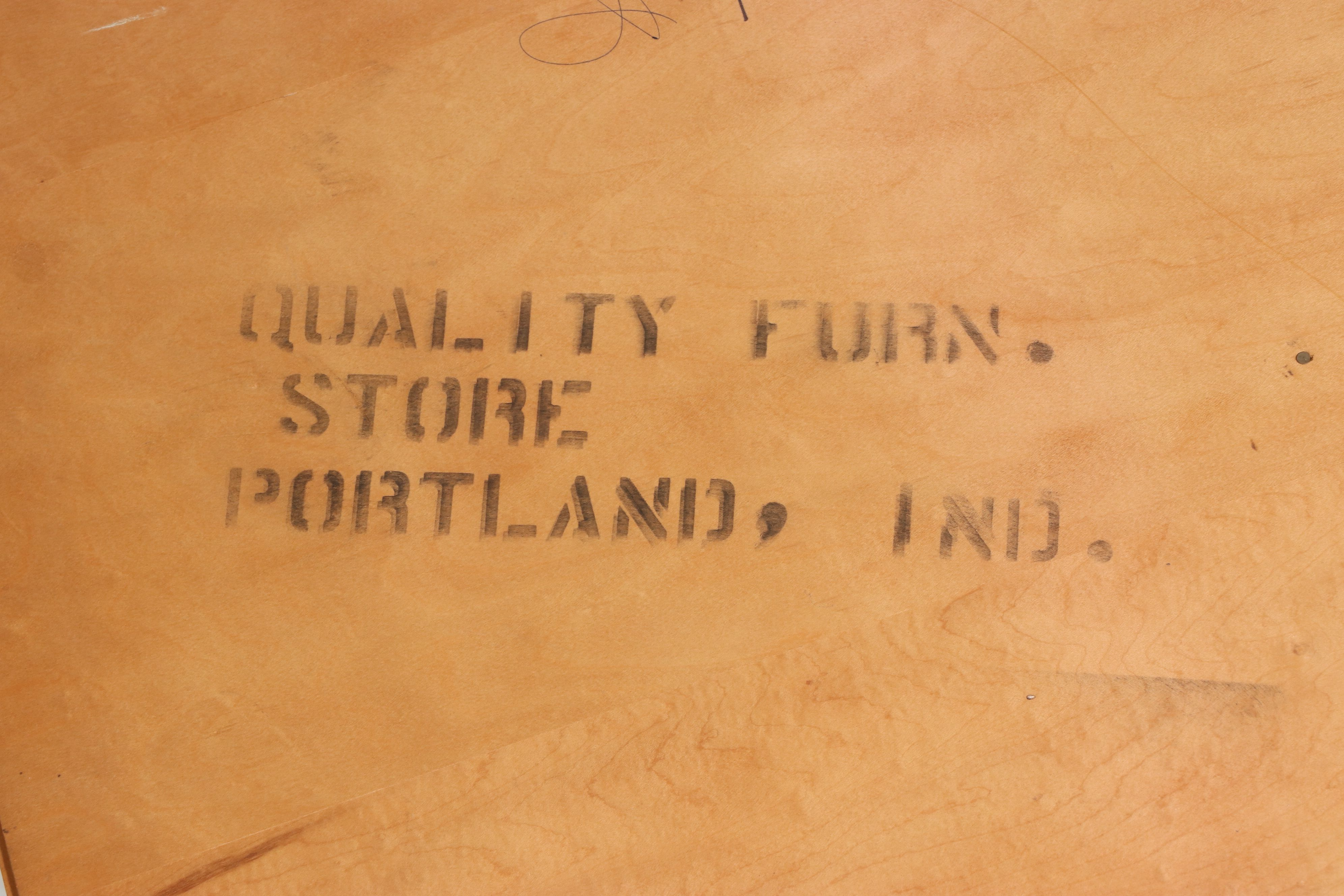 Burns Case Goods Colonial Revival Style Maple Dresser with Mirror