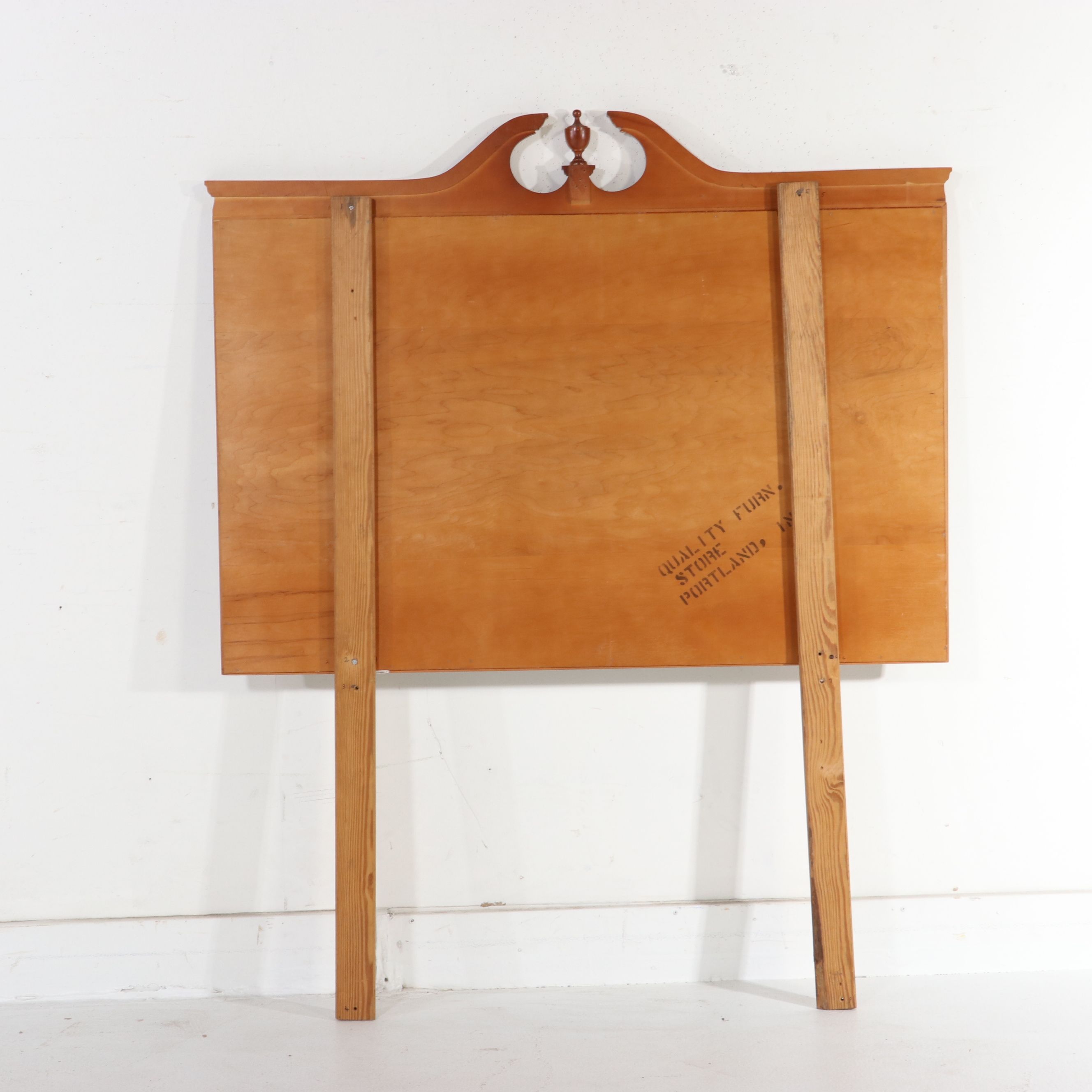 Burns Case Goods Colonial Revival Style Maple Dresser with Mirror