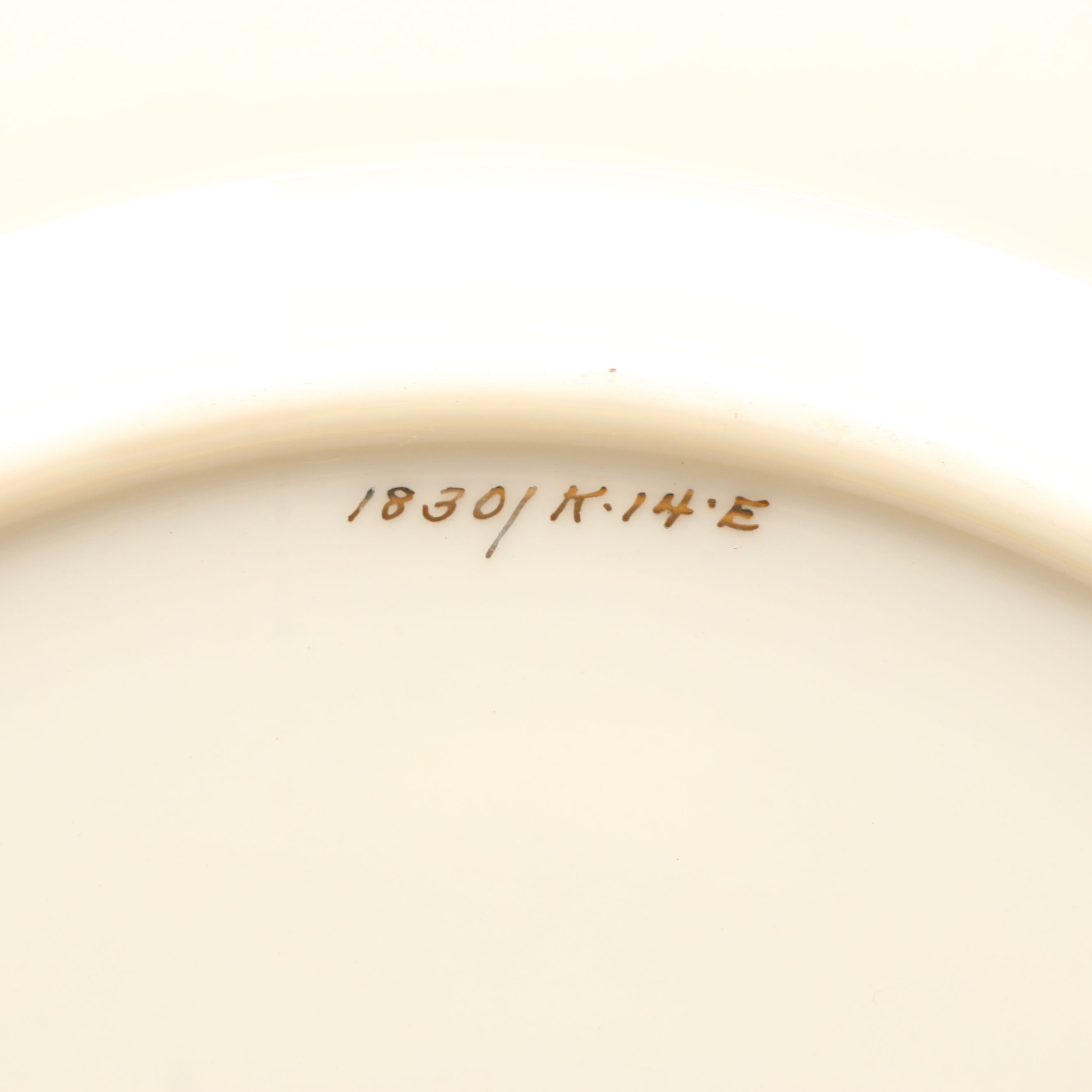 Lenox Gilt Decorated Porcelain Dinner Plates and Dessert Bowls