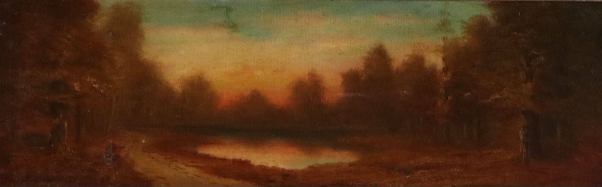 Thomas Jefferson Willison Landscape Oil Painting, Late 19th to Early 20th C.