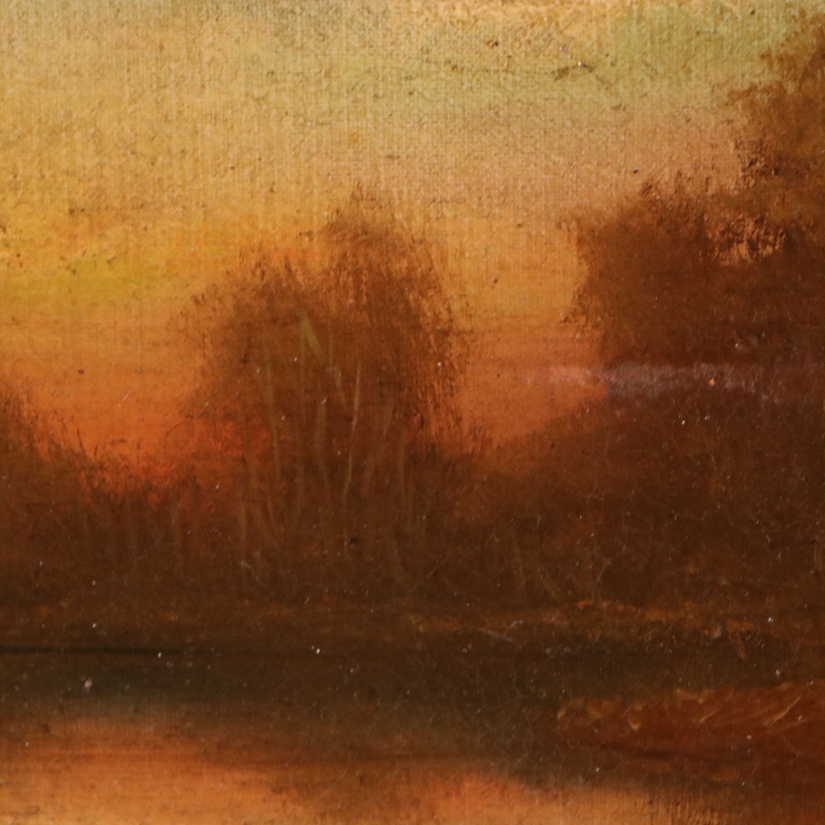 Thomas Jefferson Willison Landscape Oil Painting, Late 19th to Early 20th C.