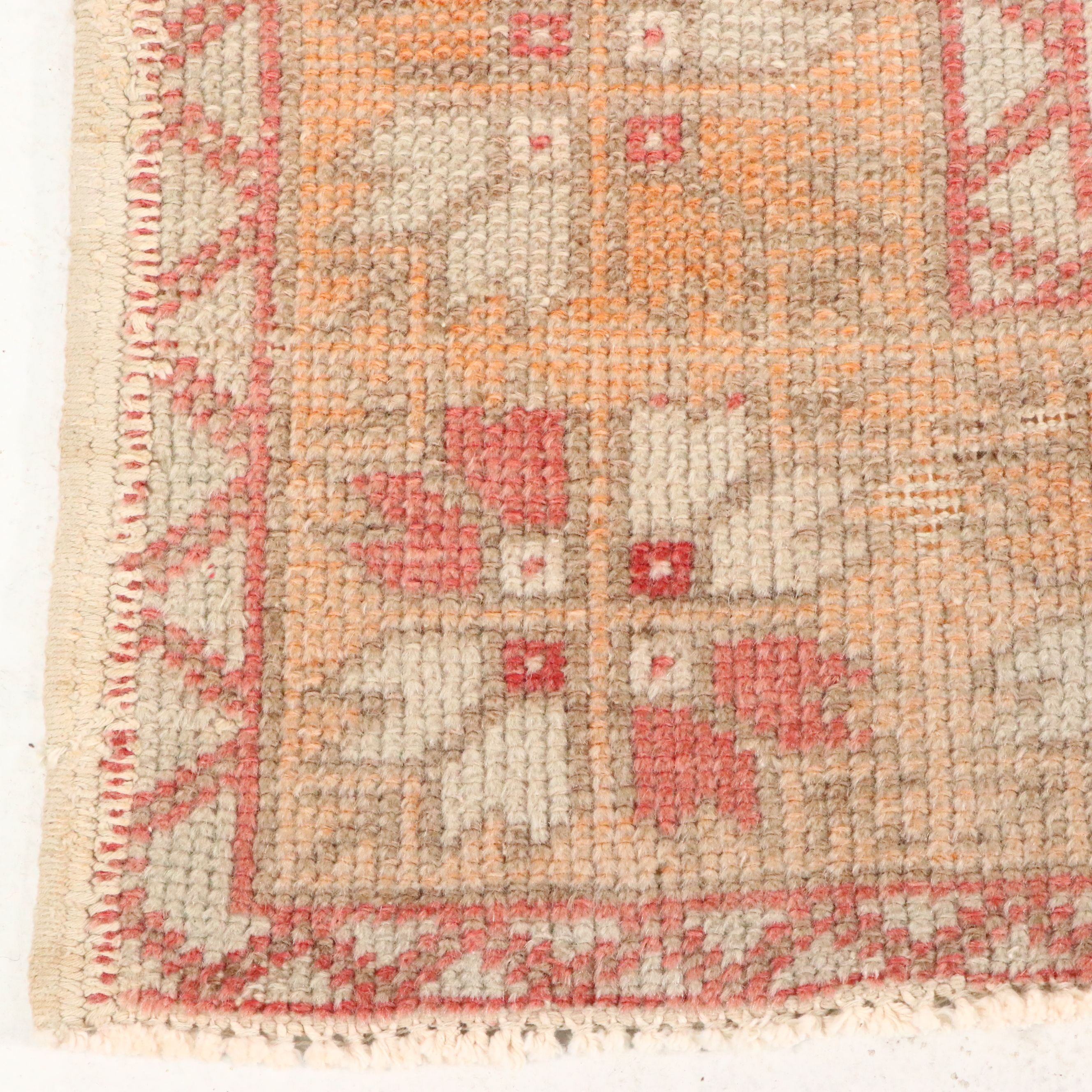 4'3 x 8'4 Hand-Knotted Turkish Anatolian Area Rug