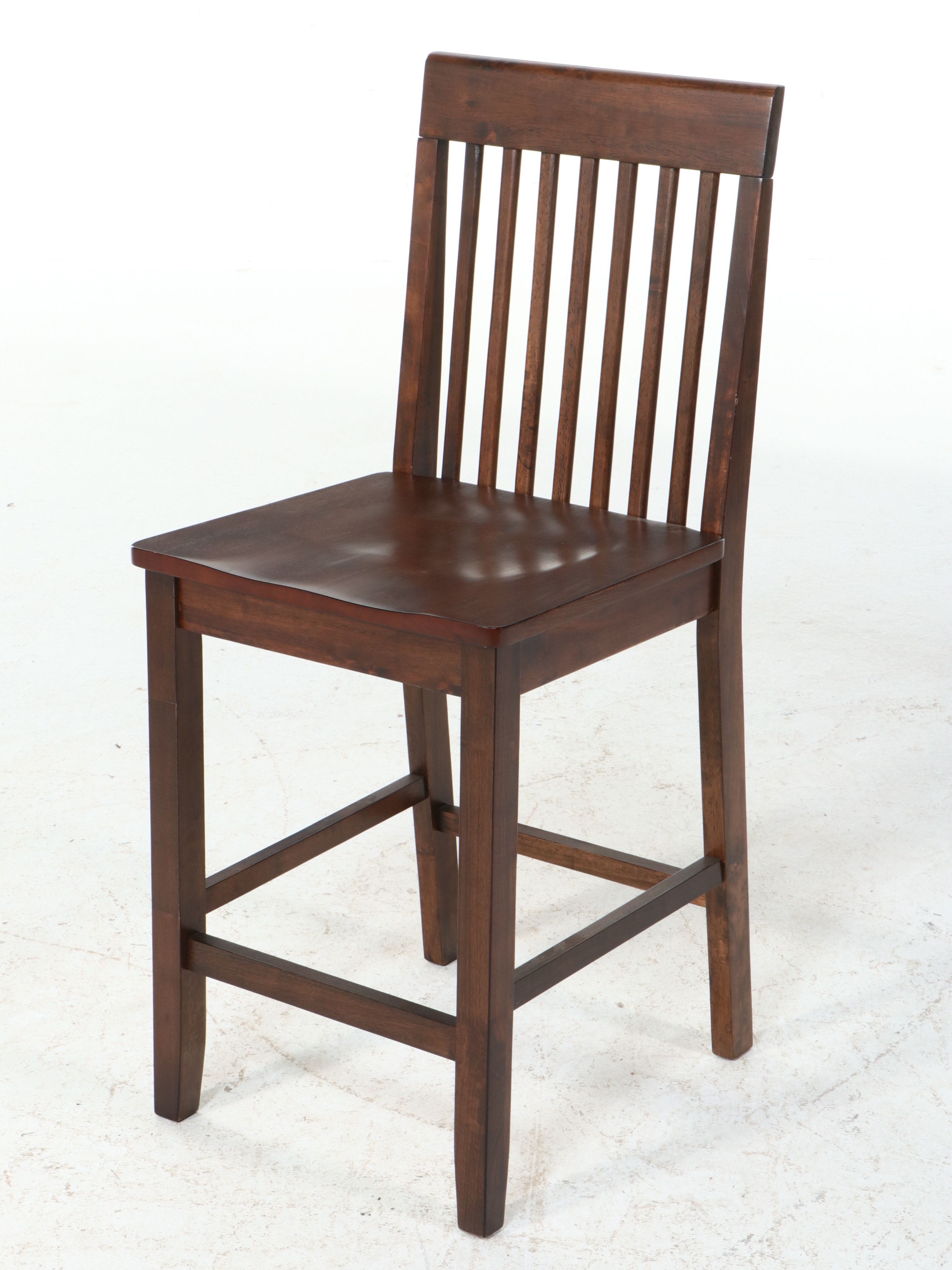 Three-Piece Contemporary Pub-Style Drop-Leaf Dining Set, 21st Century