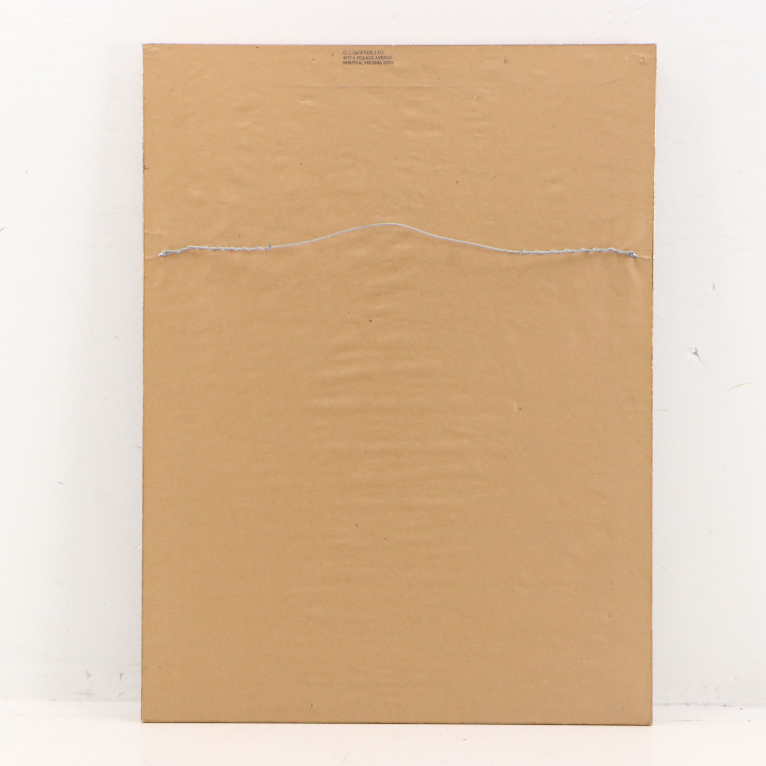 Offset Lithograph of Stylized Floral Arrangement in Vase, 20th Century