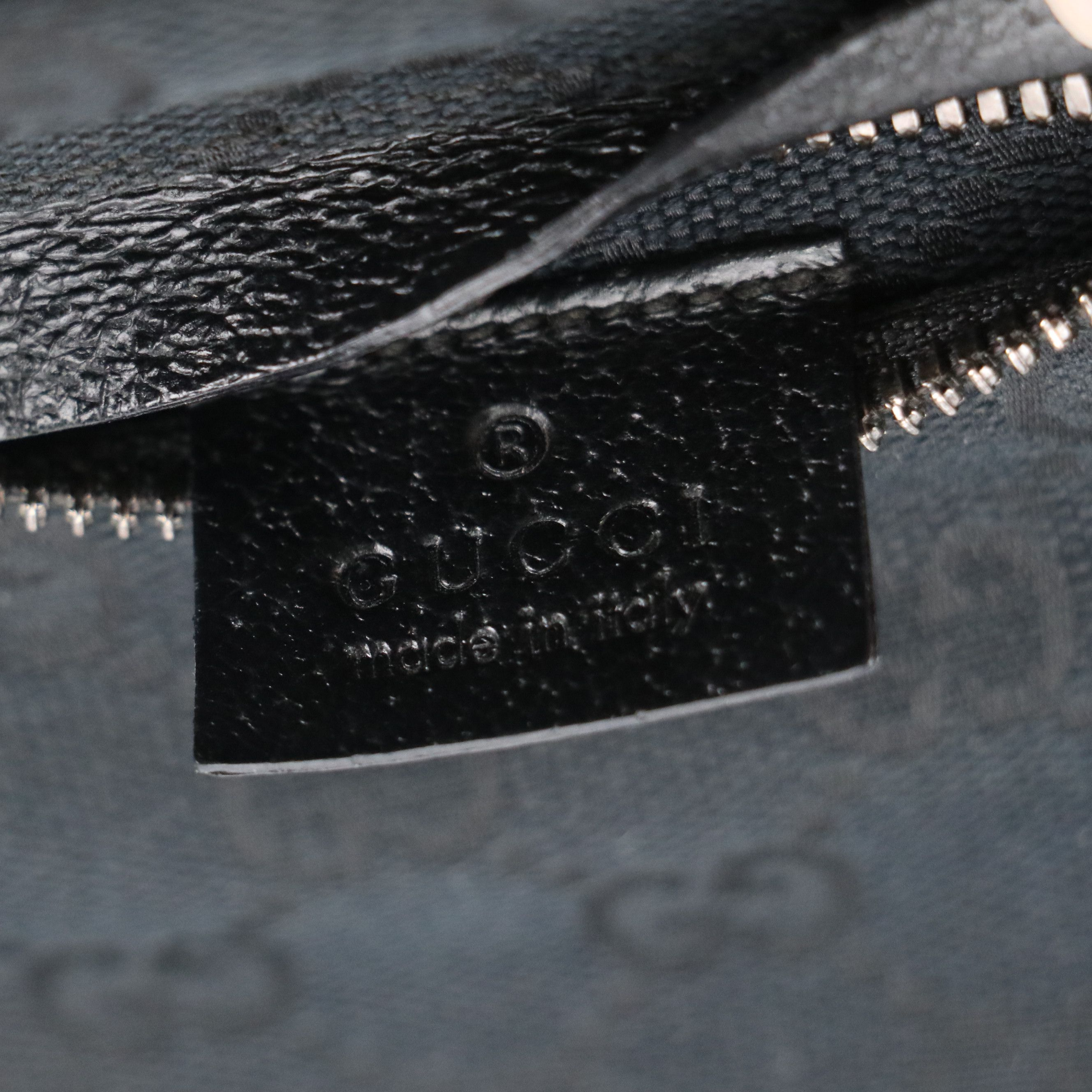 Gucci Double Pocket Belt Bag in Black GG Canvas and Leather