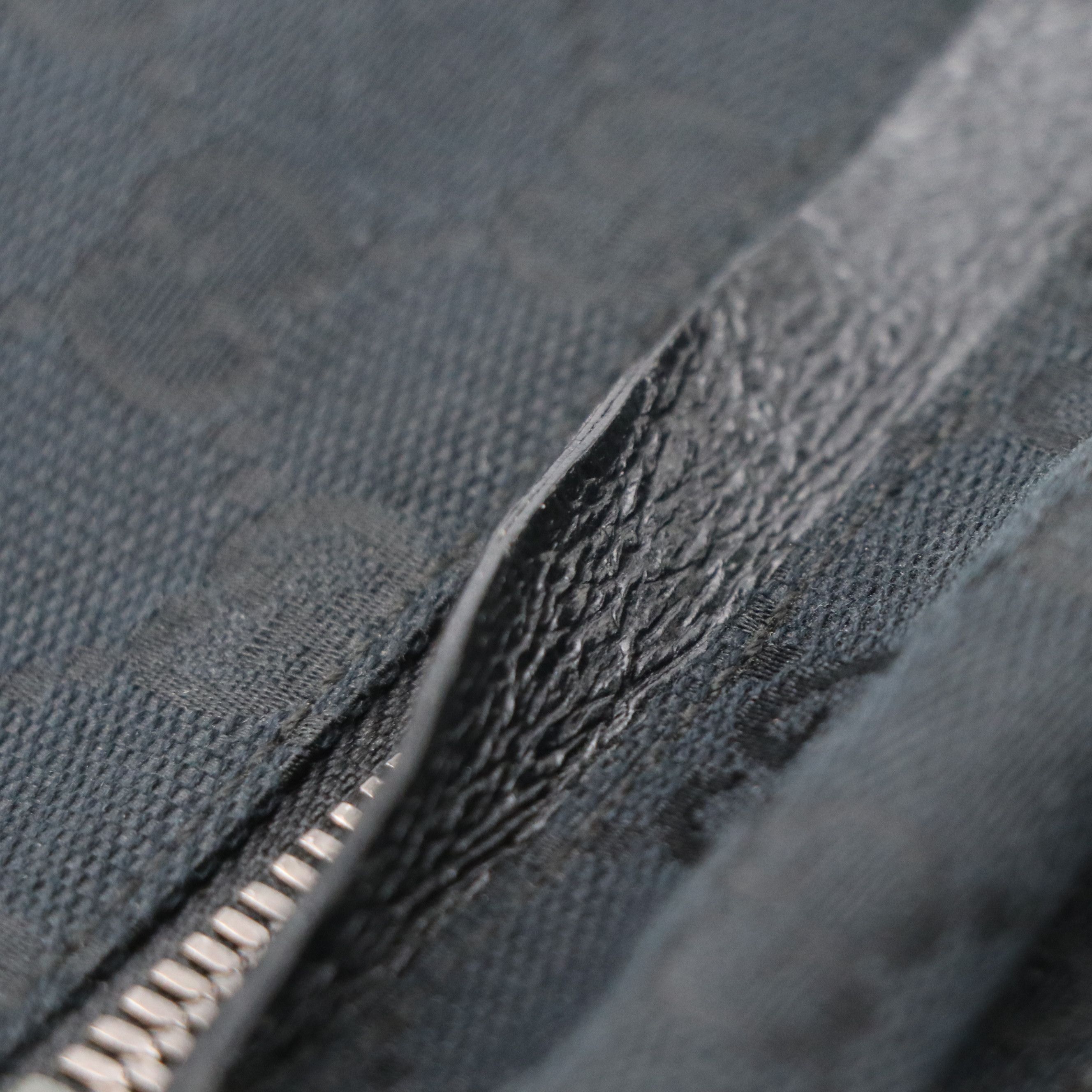 Gucci Double Pocket Belt Bag in Black GG Canvas and Leather