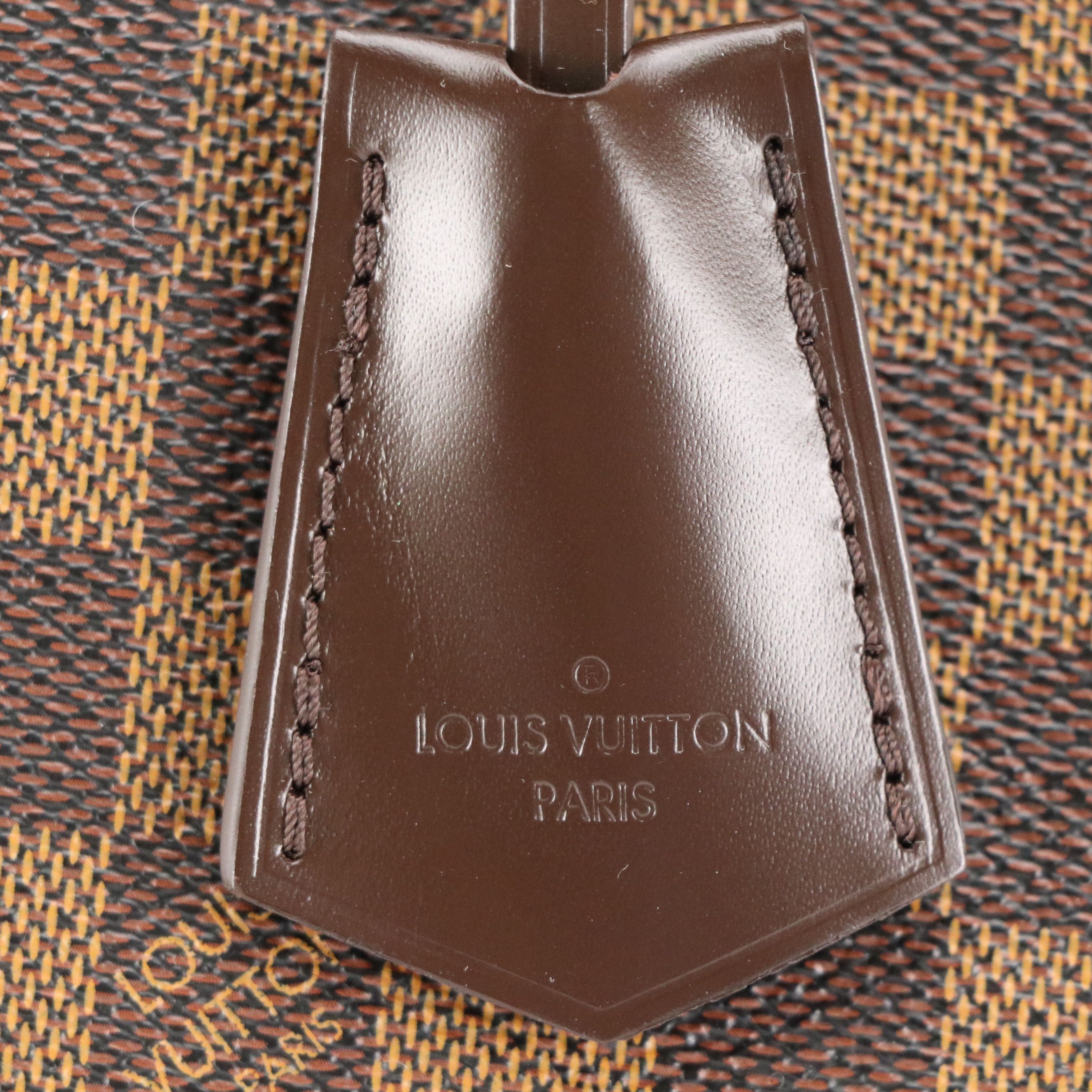 Louis Vuitton Verona MM Satchel Bag in Damier Ebene Canvas and Leather, With Box