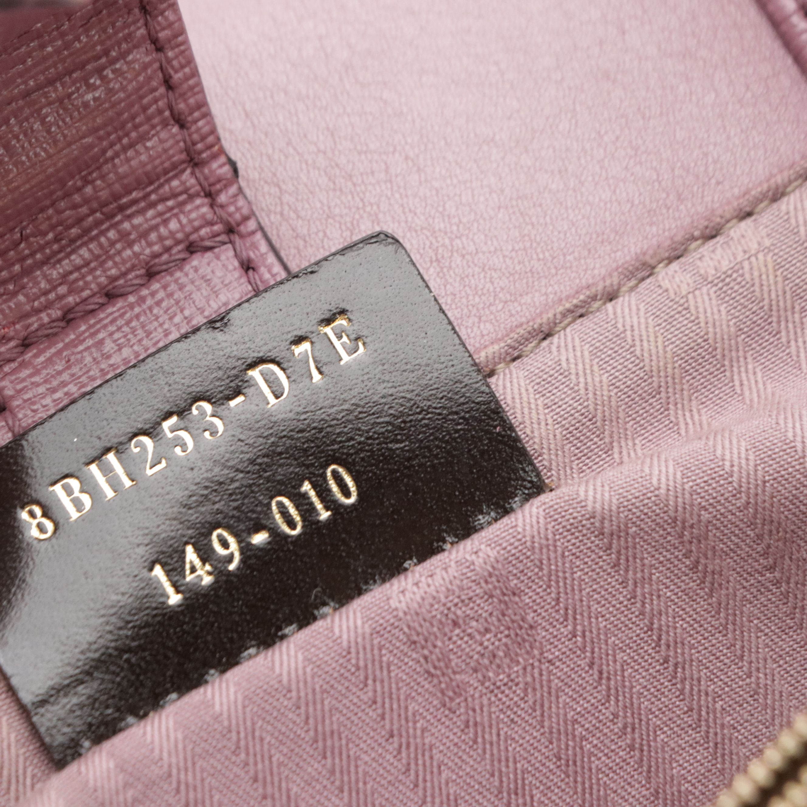 Fendi Petite 2Jours Elite Two-Way Tote Bag in Purple Textured and Smooth Leather