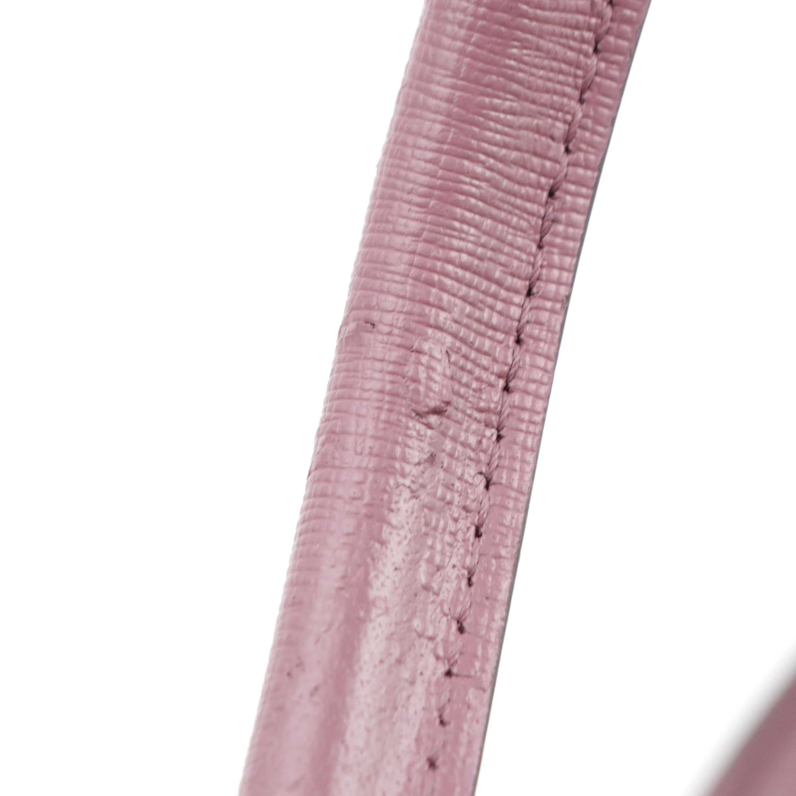 Fendi Petite 2Jours Elite Two-Way Tote Bag in Purple Textured and Smooth Leather