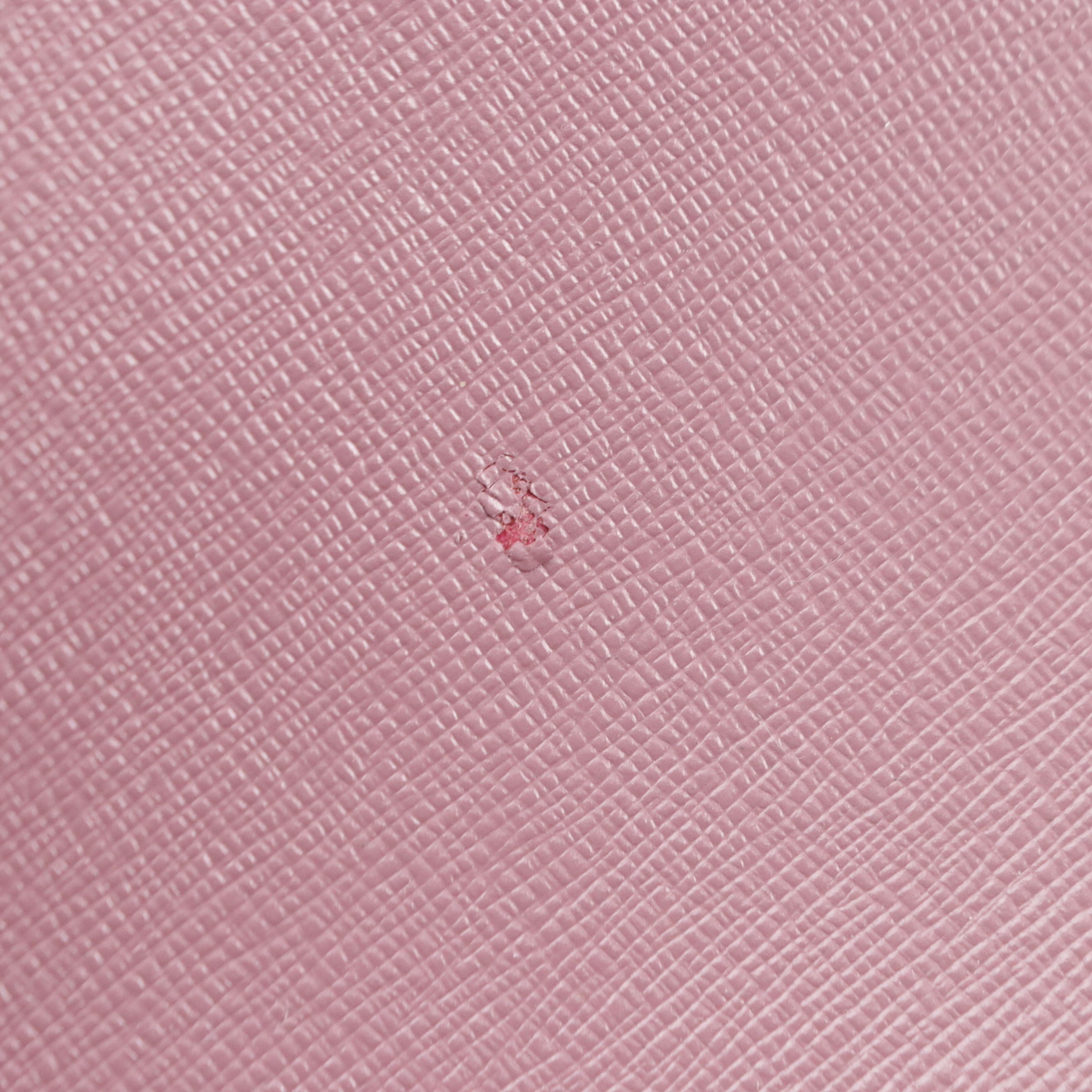 Fendi Petite 2Jours Elite Two-Way Tote Bag in Purple Textured and Smooth Leather