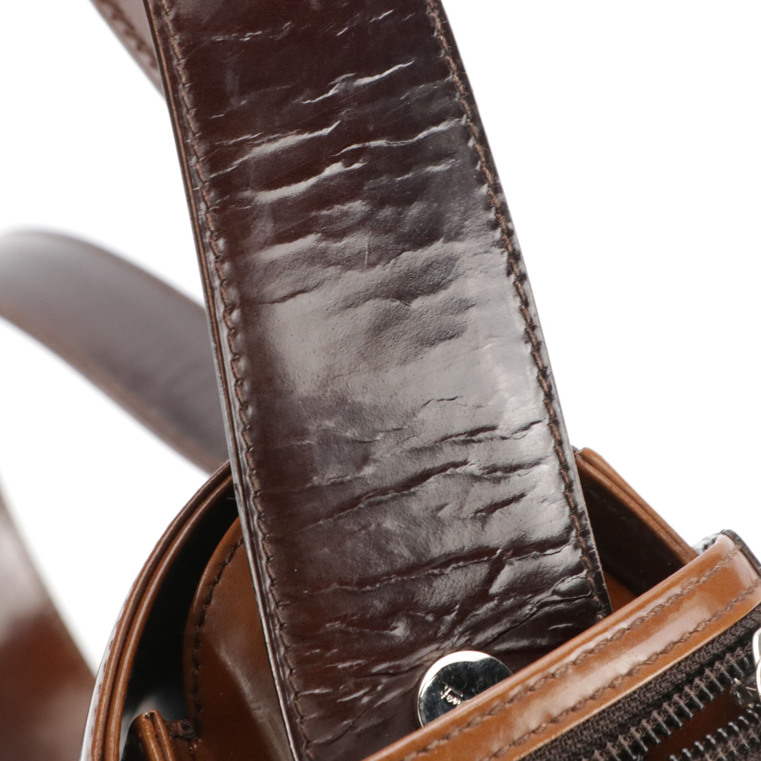 Salvatore Ferragamo Shoulder Bag in Brown Ombré Smooth Calf Leather