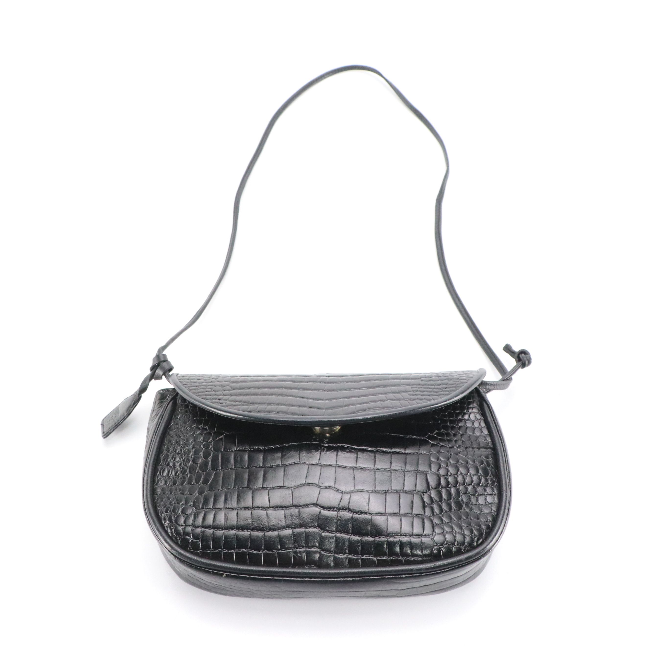 Anne Klein for Calderon Vintage Croc Embossed Shoulder Bag, Other Bags