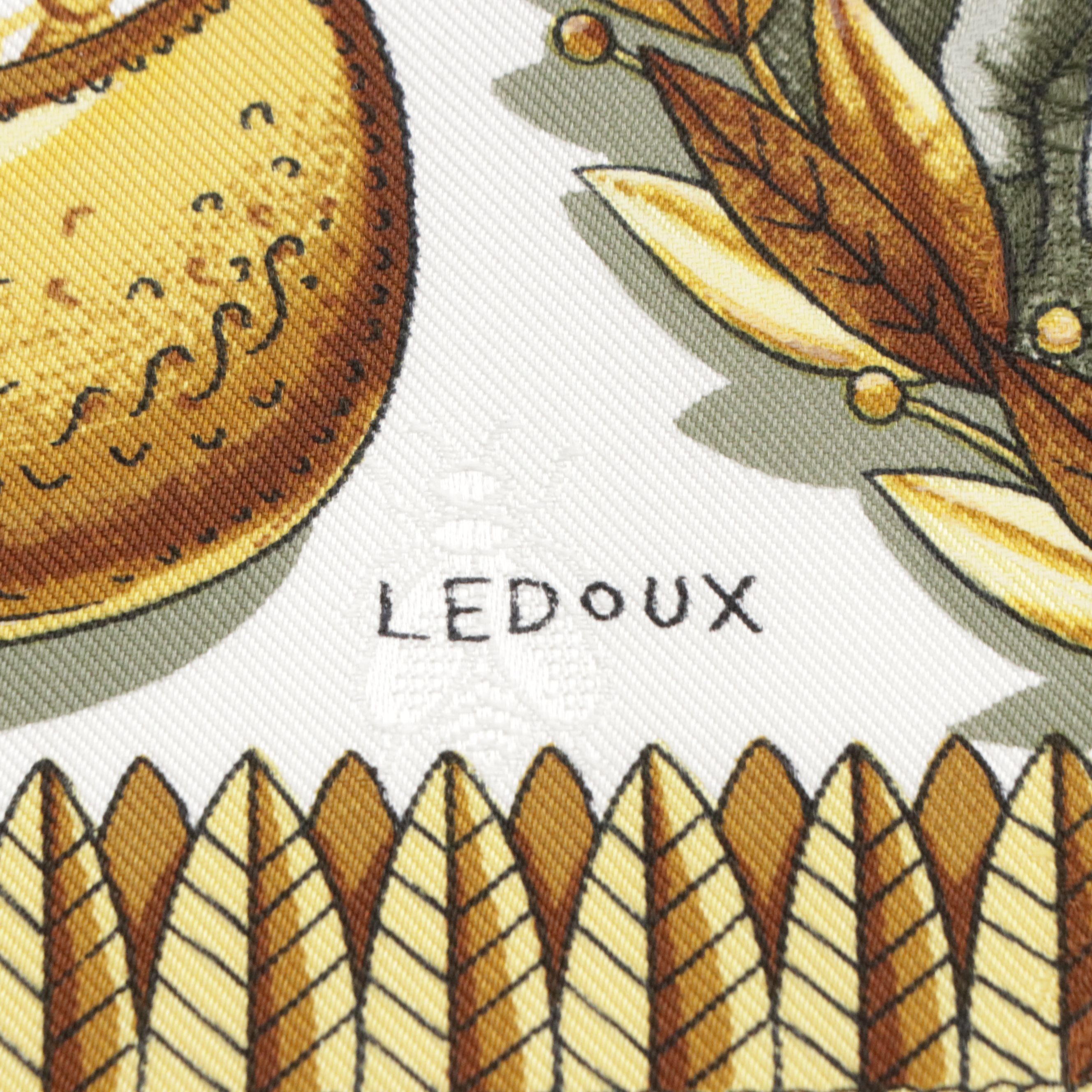 Hermès "Napoléon" Silk Bee Jacquard Scarf 90