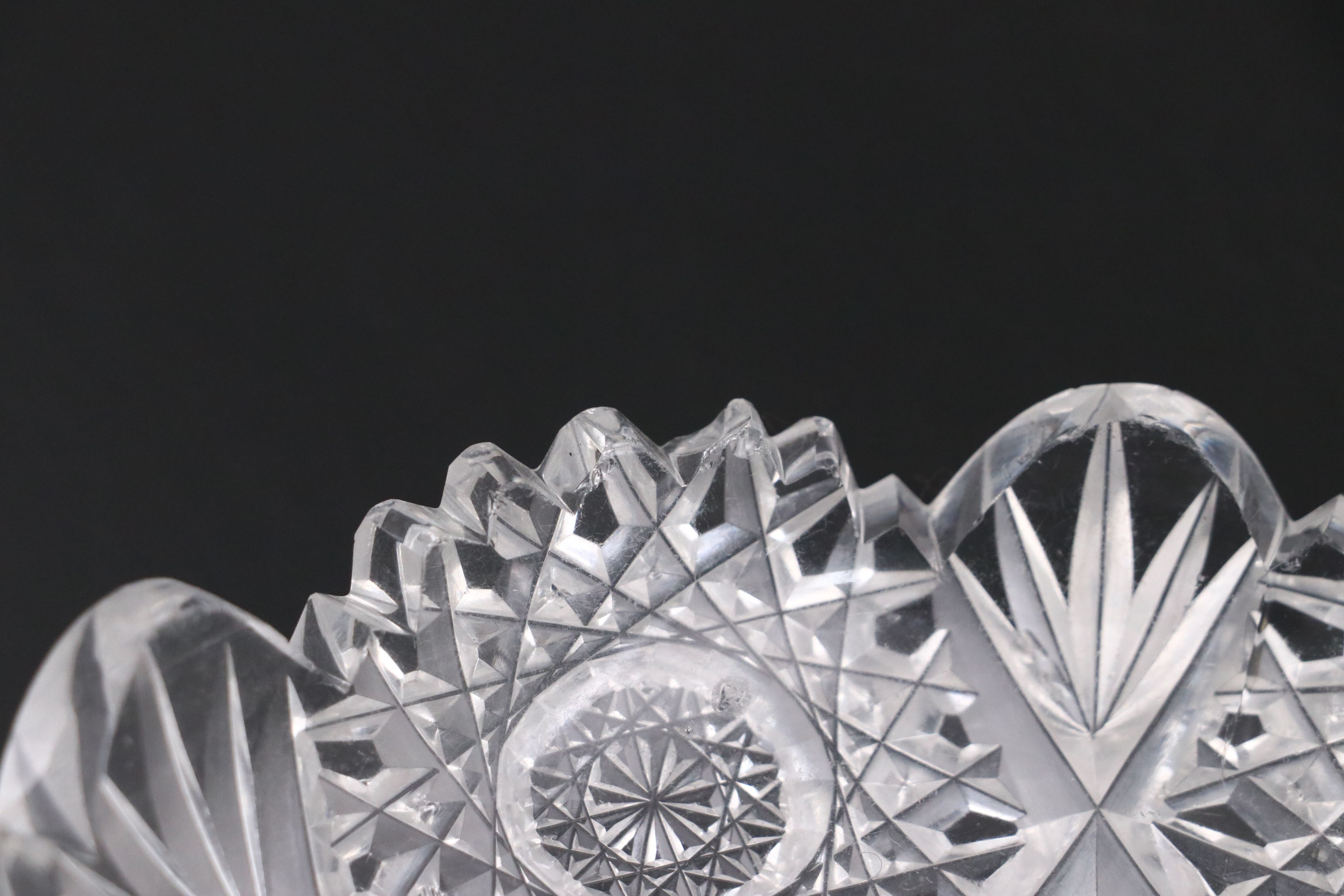 Pitkin & Brooks Glass "Columbia" Crystal Trumpet Vase with Other Crystal Décor