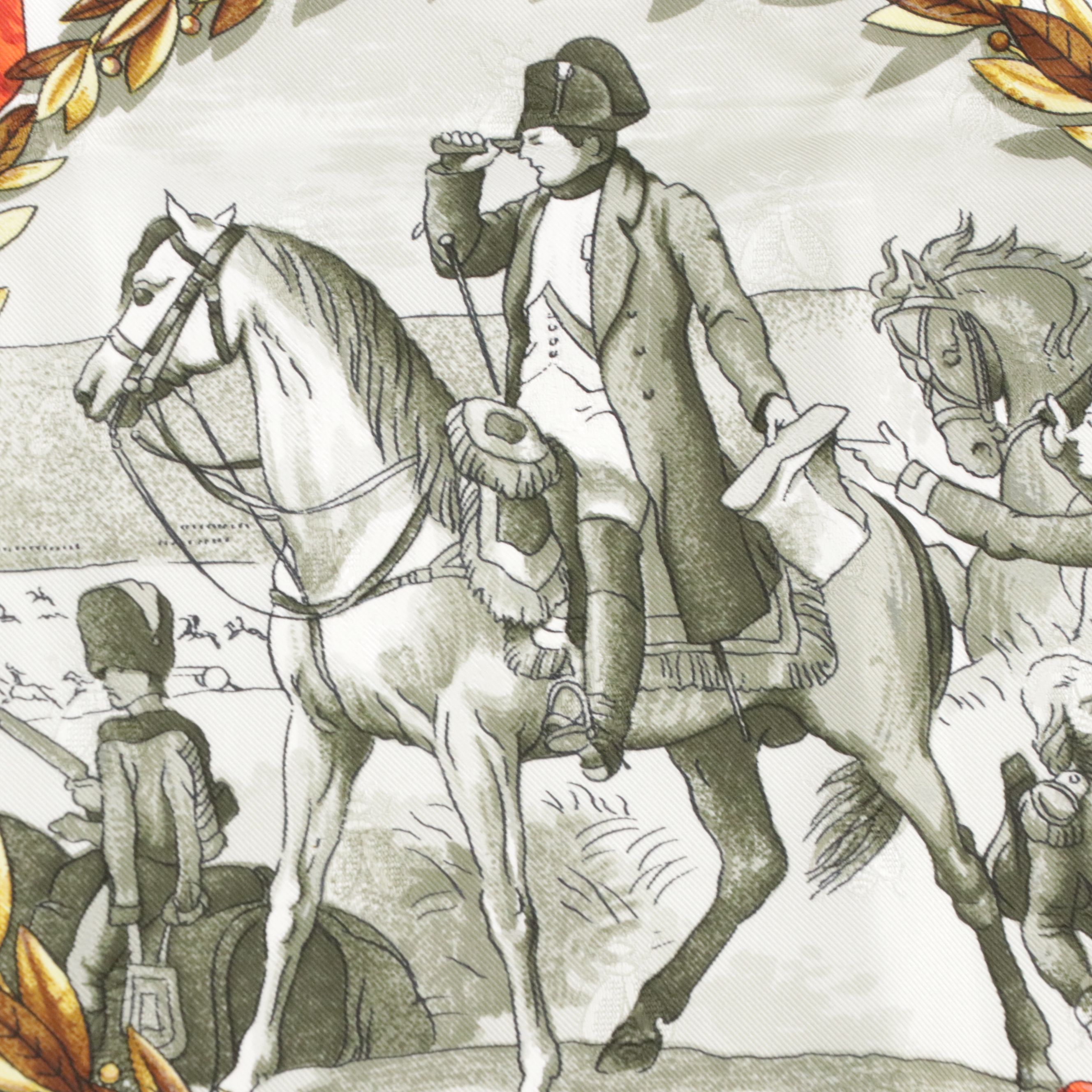 Hermès "Napoléon" Silk Bee Jacquard Scarf 90