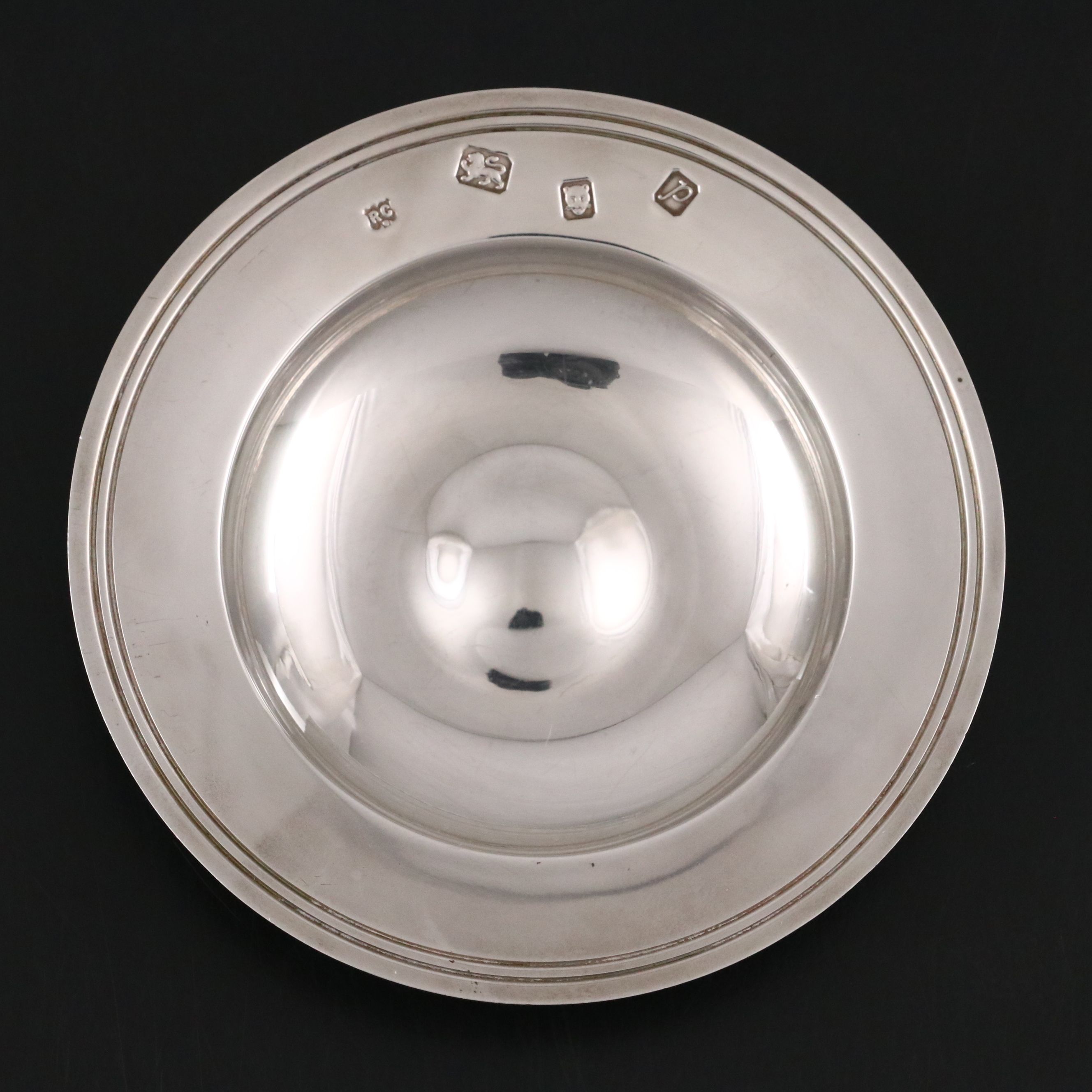 Vintage William Comyns English Sterling Silver Bowl, 1970