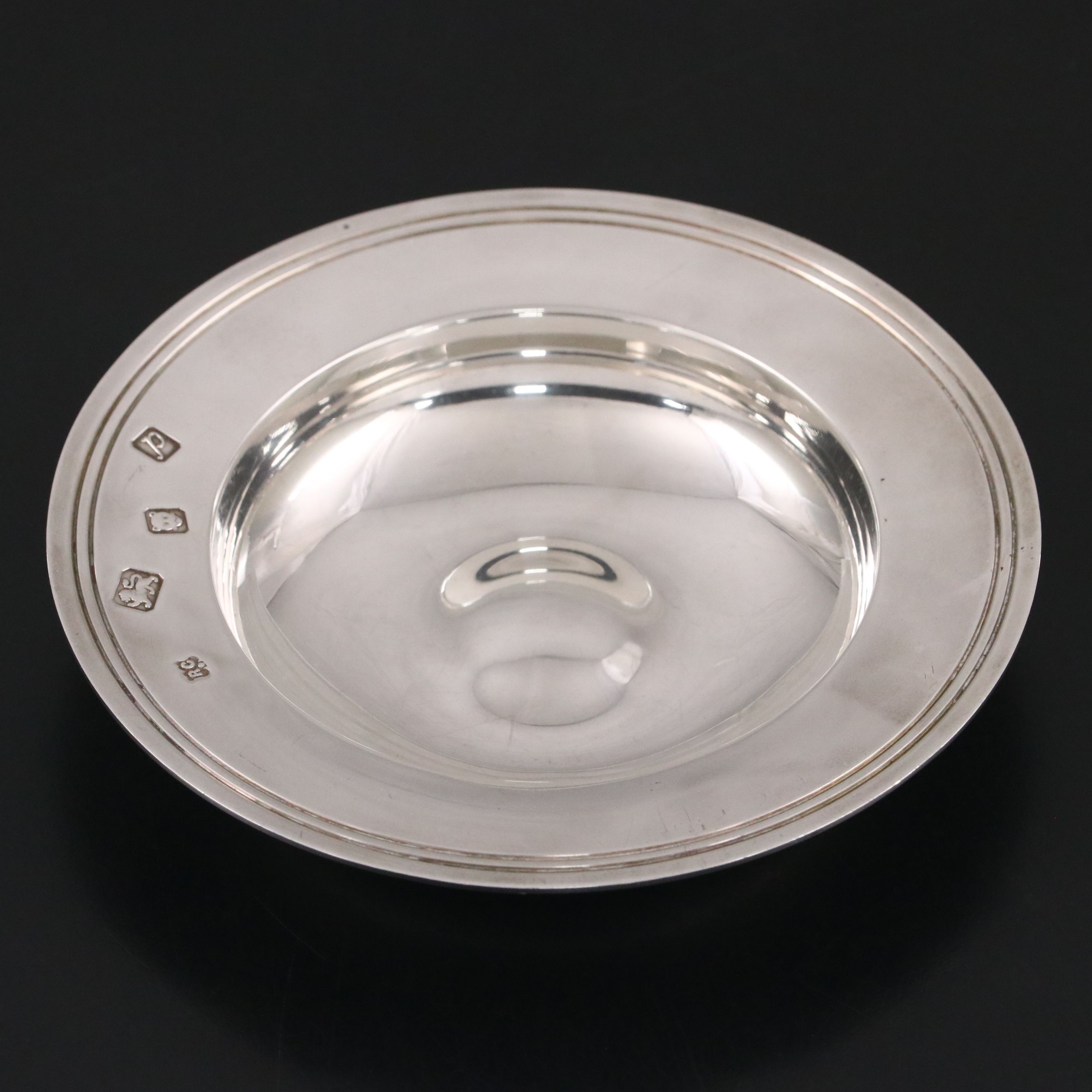 Vintage William Comyns English Sterling Silver Bowl, 1970